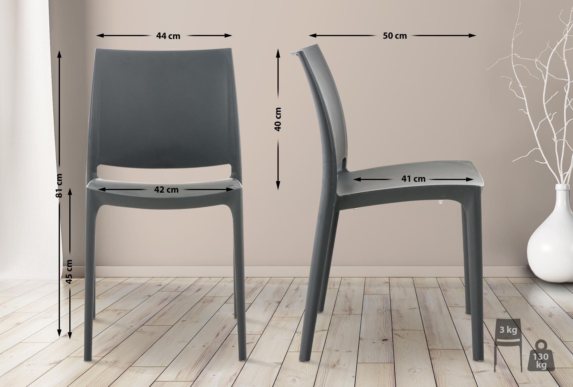 Set van 4 Maya stoelen