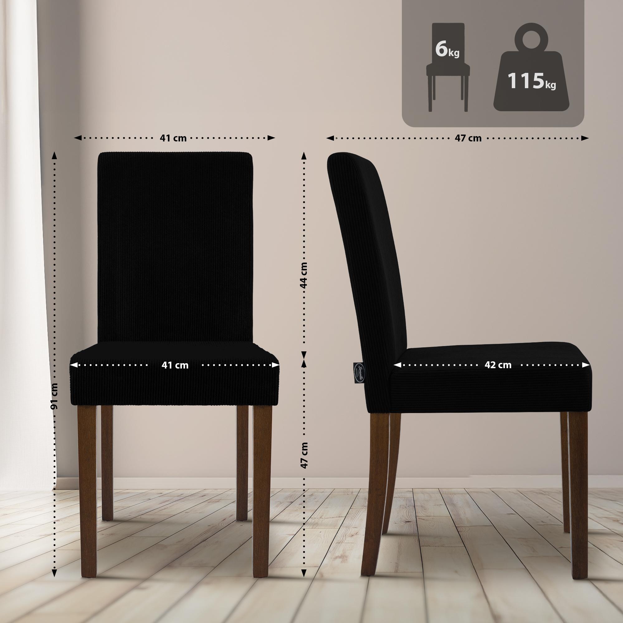 Set van 2 eetkamerstoelen Ina Cord