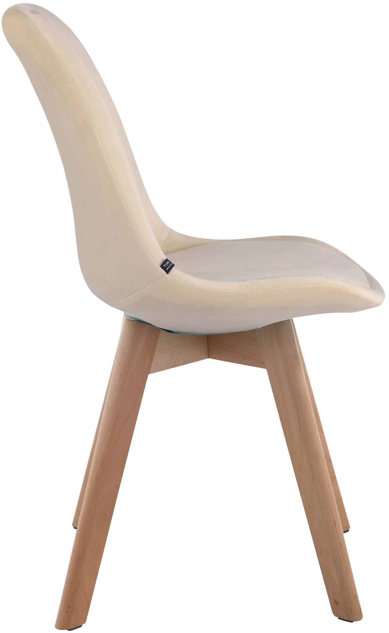 Set van 4 Eetkamerstoelen Borneo Fluweel