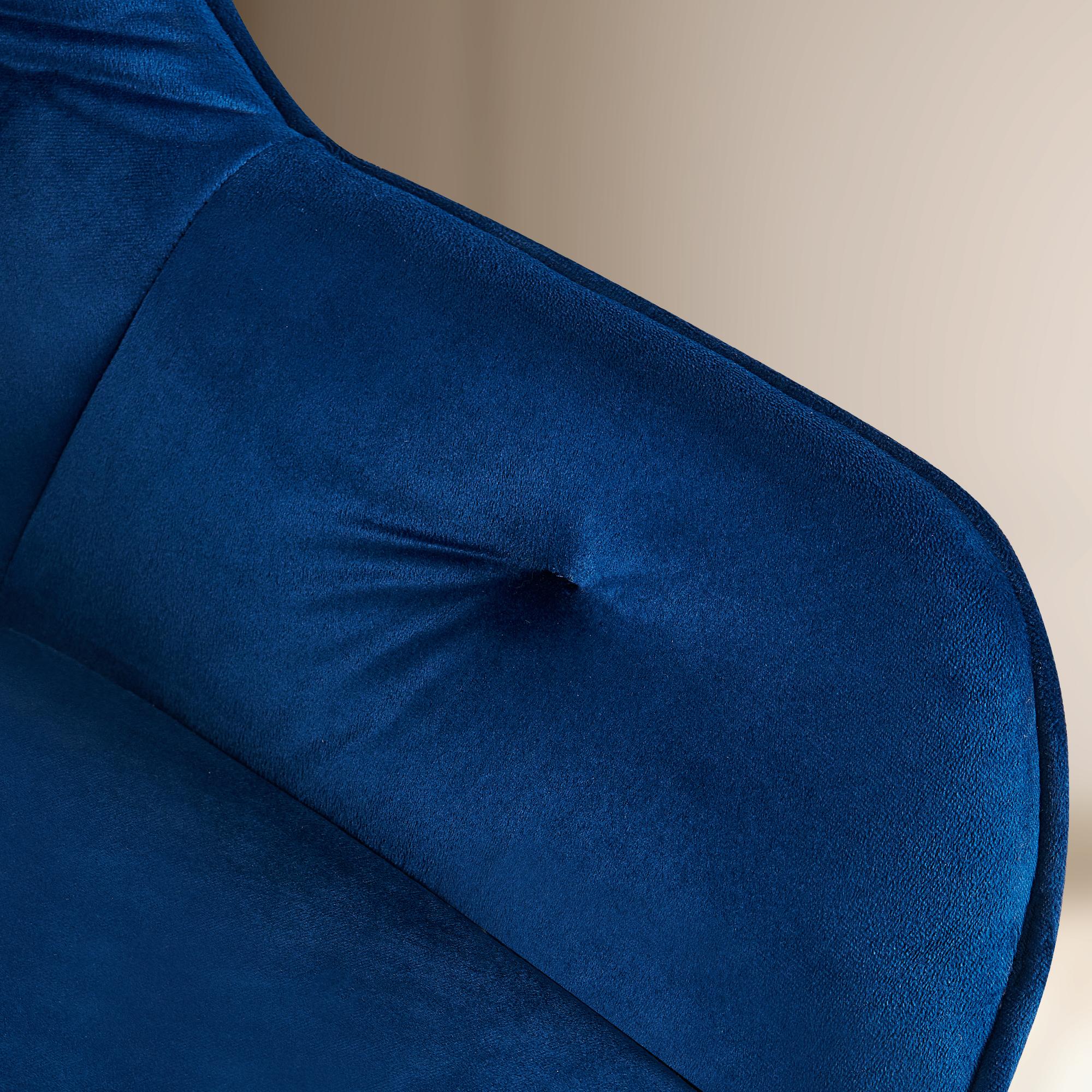 2-delige set eetkamerstoelen Cassis fluwelen bekleding