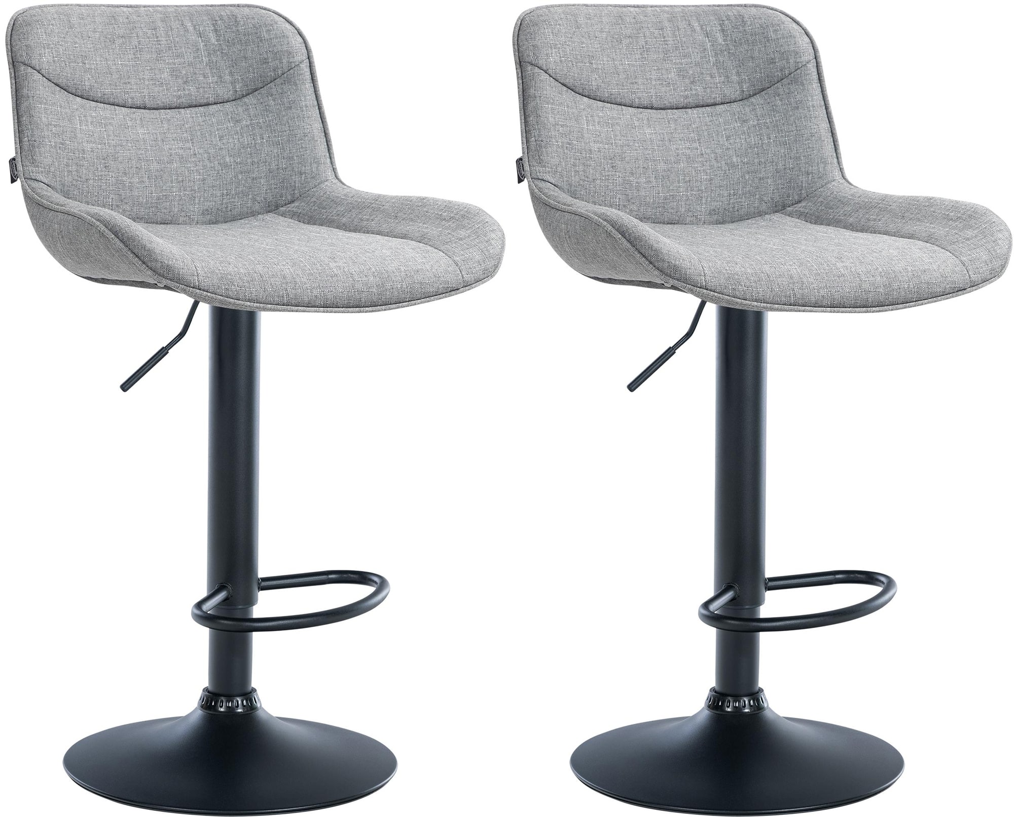 Set van 2 barkrukken Vonore stof