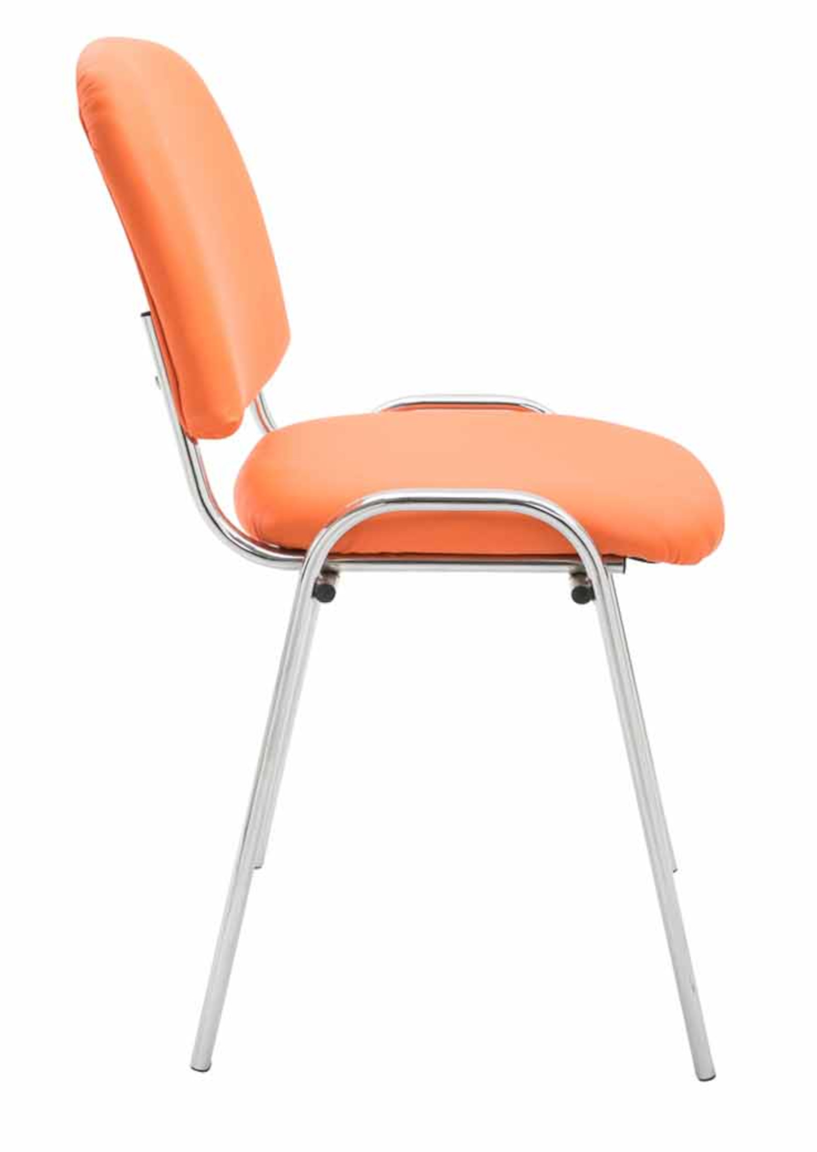 Set van 4 stoelen Ken Chroom Kunstleer