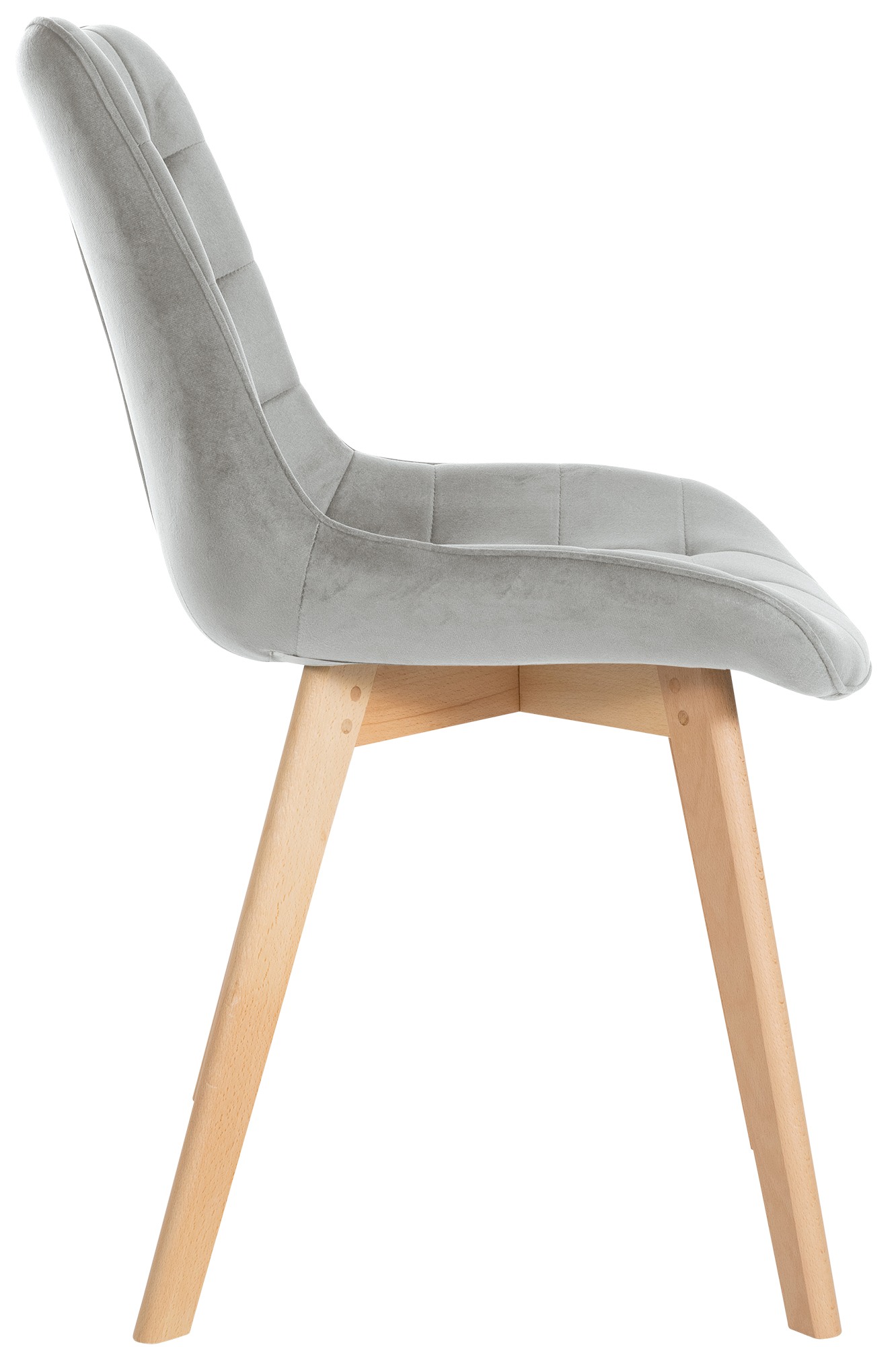 Set van 2 eetkamerstoelen Brook fluweel