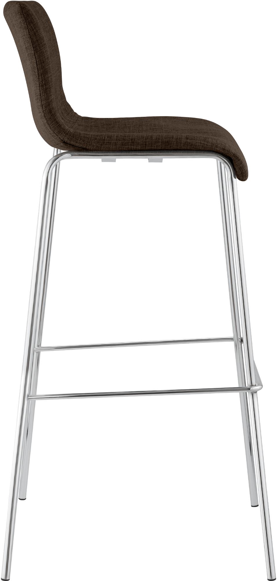 Set van 2 barstoelen Hover, stof, 4-poots onderstel