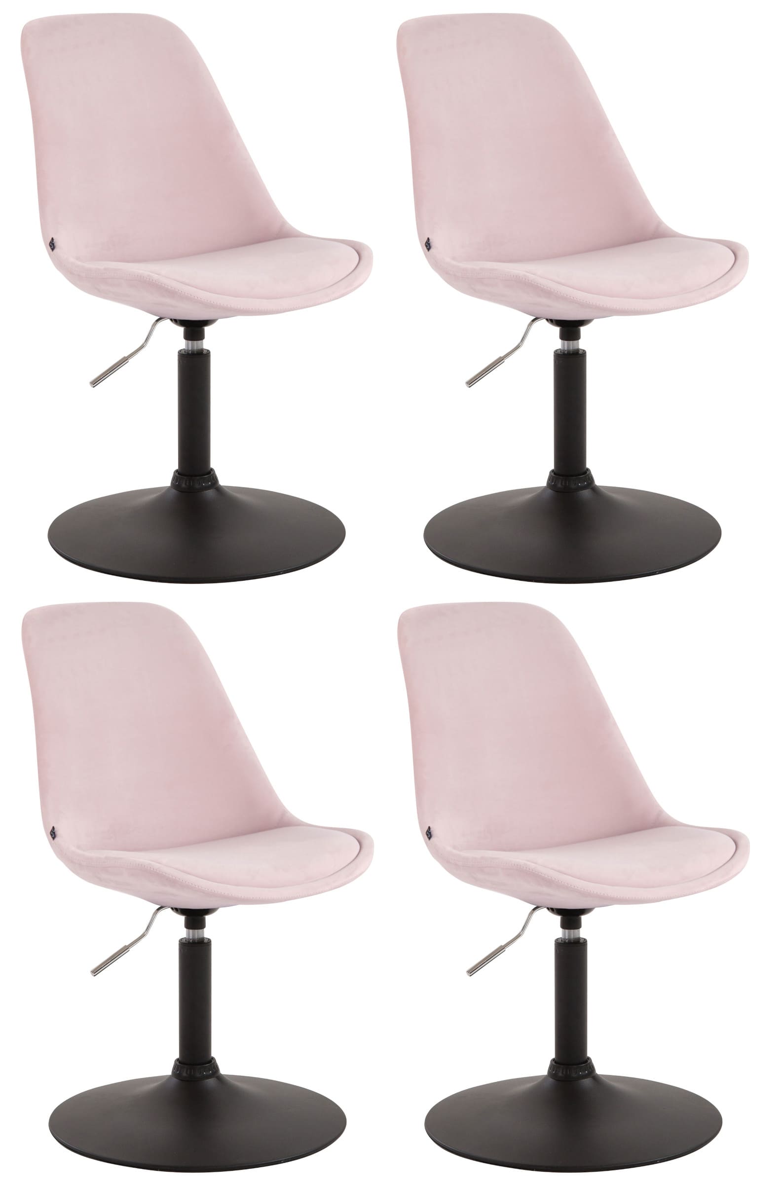 Set van 4 Eetkamerstoelen Maverick Fluweel