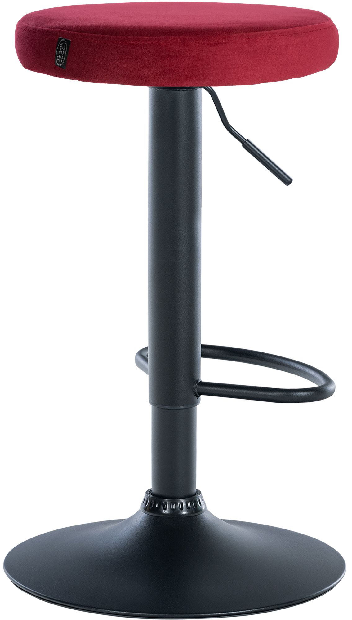 Set van 2 barkrukken Ponte fluweel