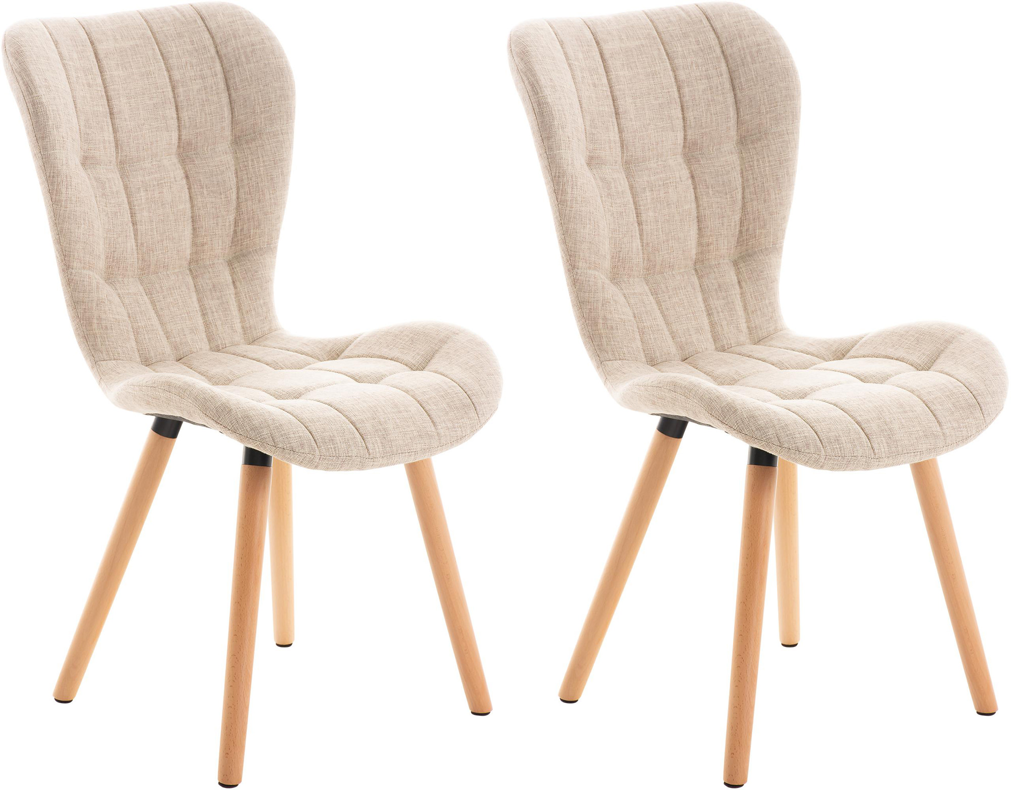 Set van 2 eetkamerstoelen Elda