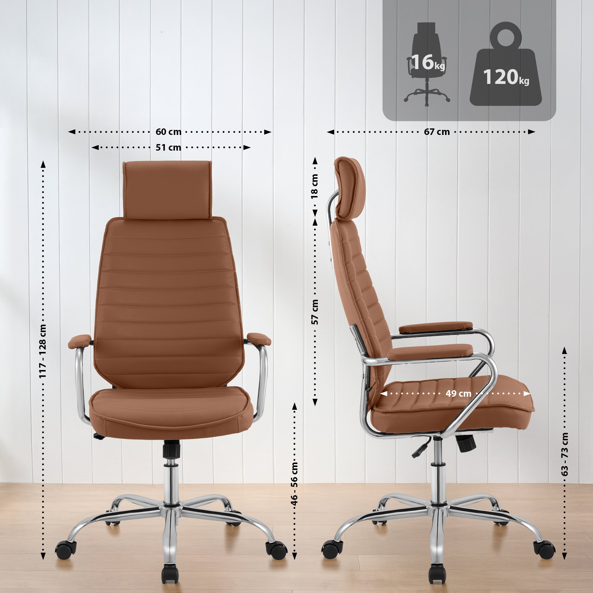 Bureaustoel Rako Kunstleer