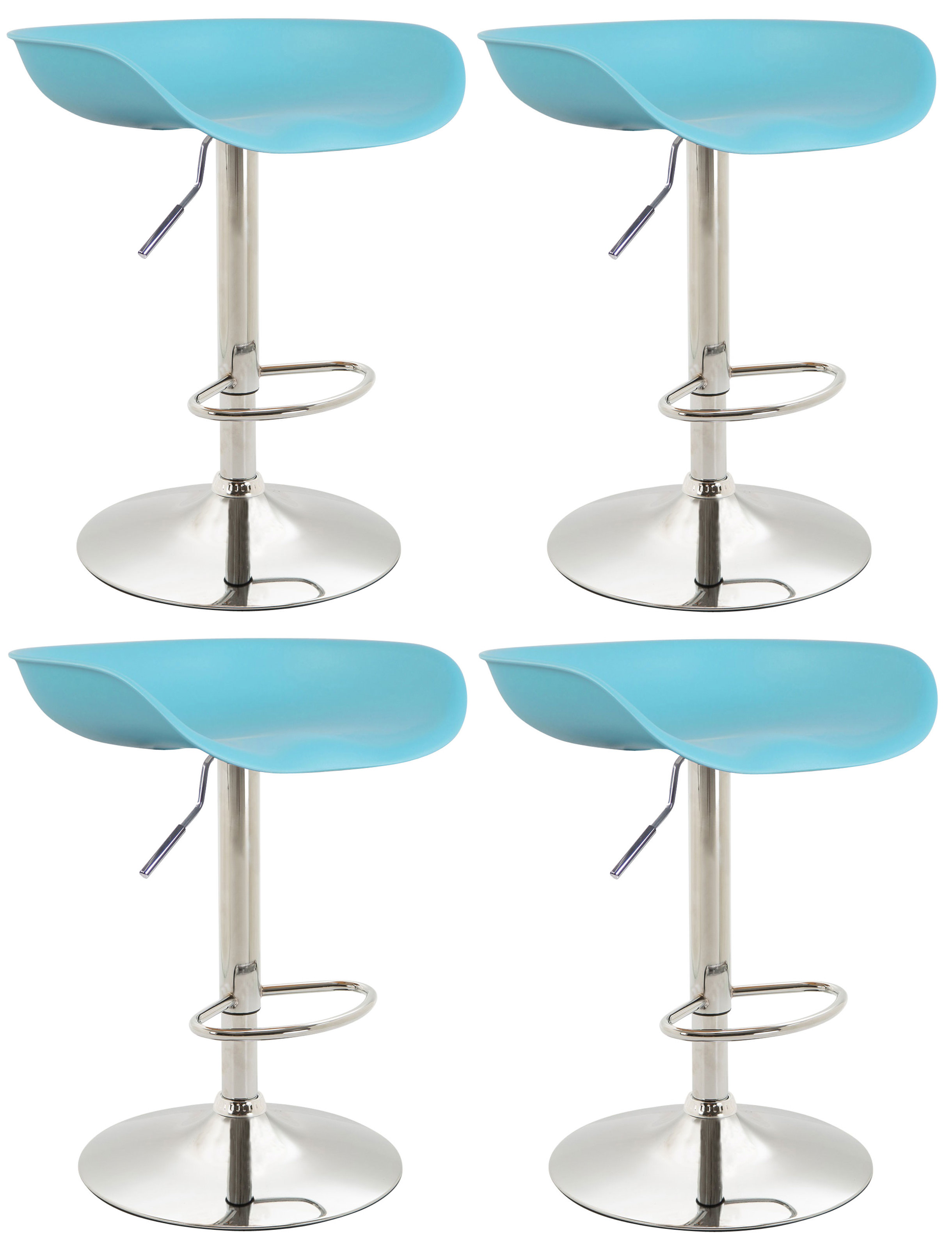 Set van 4 barkrukken Anaheim Kunststof