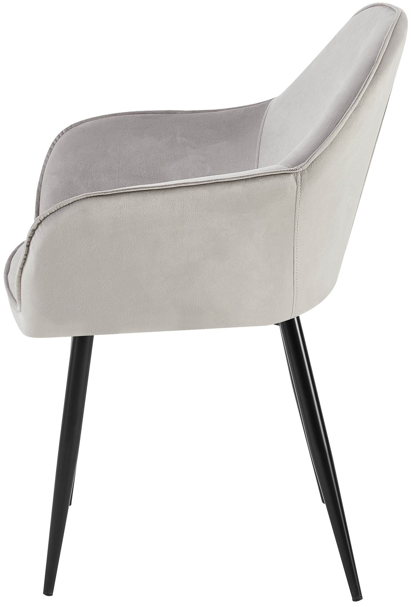 Set van 2 eetkamerstoelen Boise fluweel