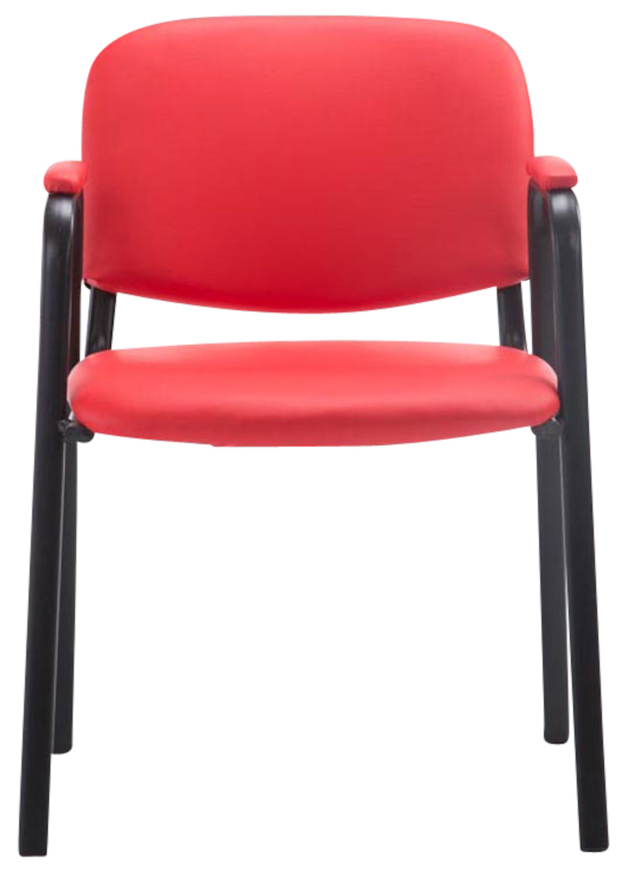 Set van 4 stapelstoelen Ken Pro kunstleer