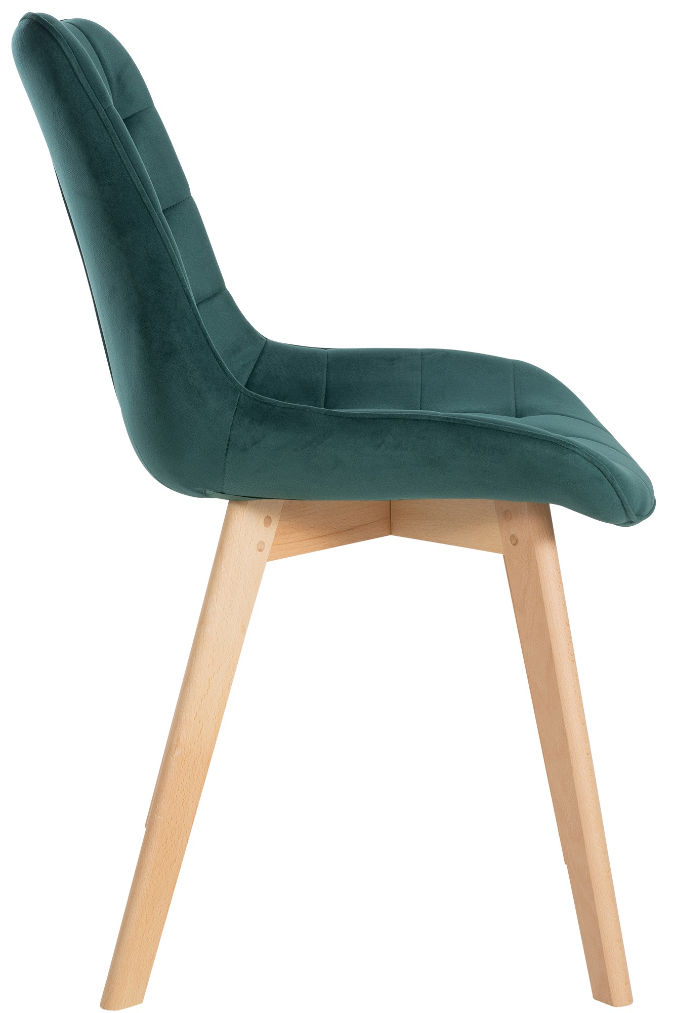Set van 2 eetkamerstoelen Brook fluweel