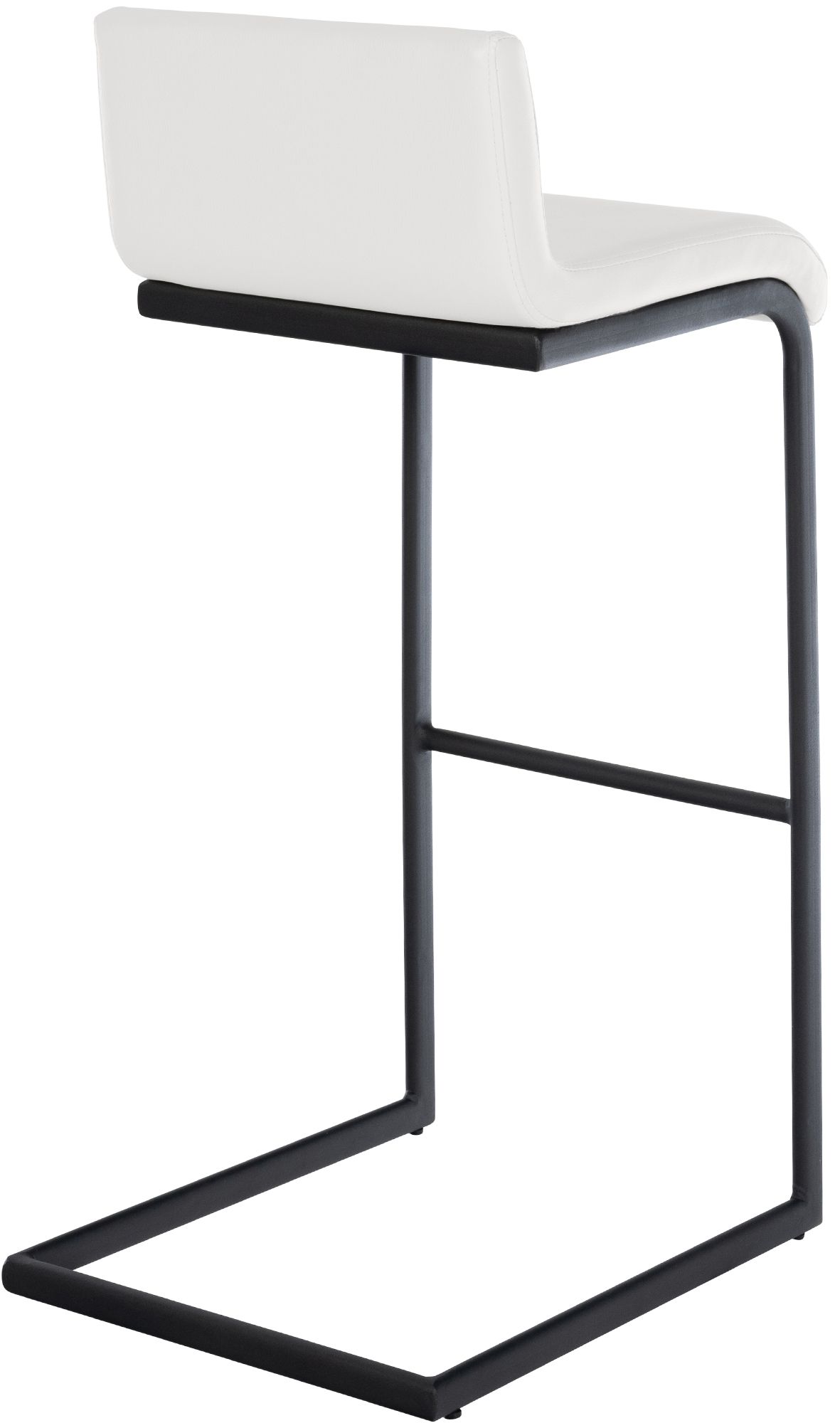2-delige set barstoelen Newport zwart metalen frame