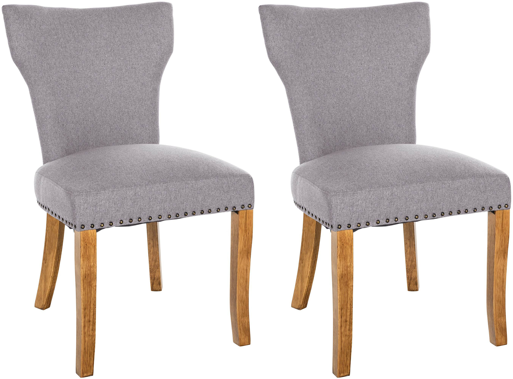Set van 2 eetkamerstoelen Zadar stof