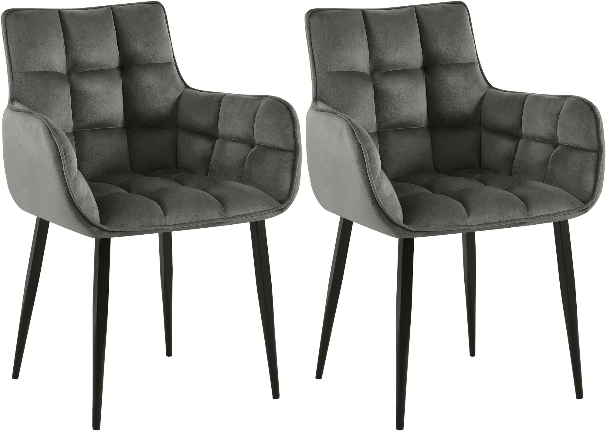 Set van 2 stoelen Tirana fluweel