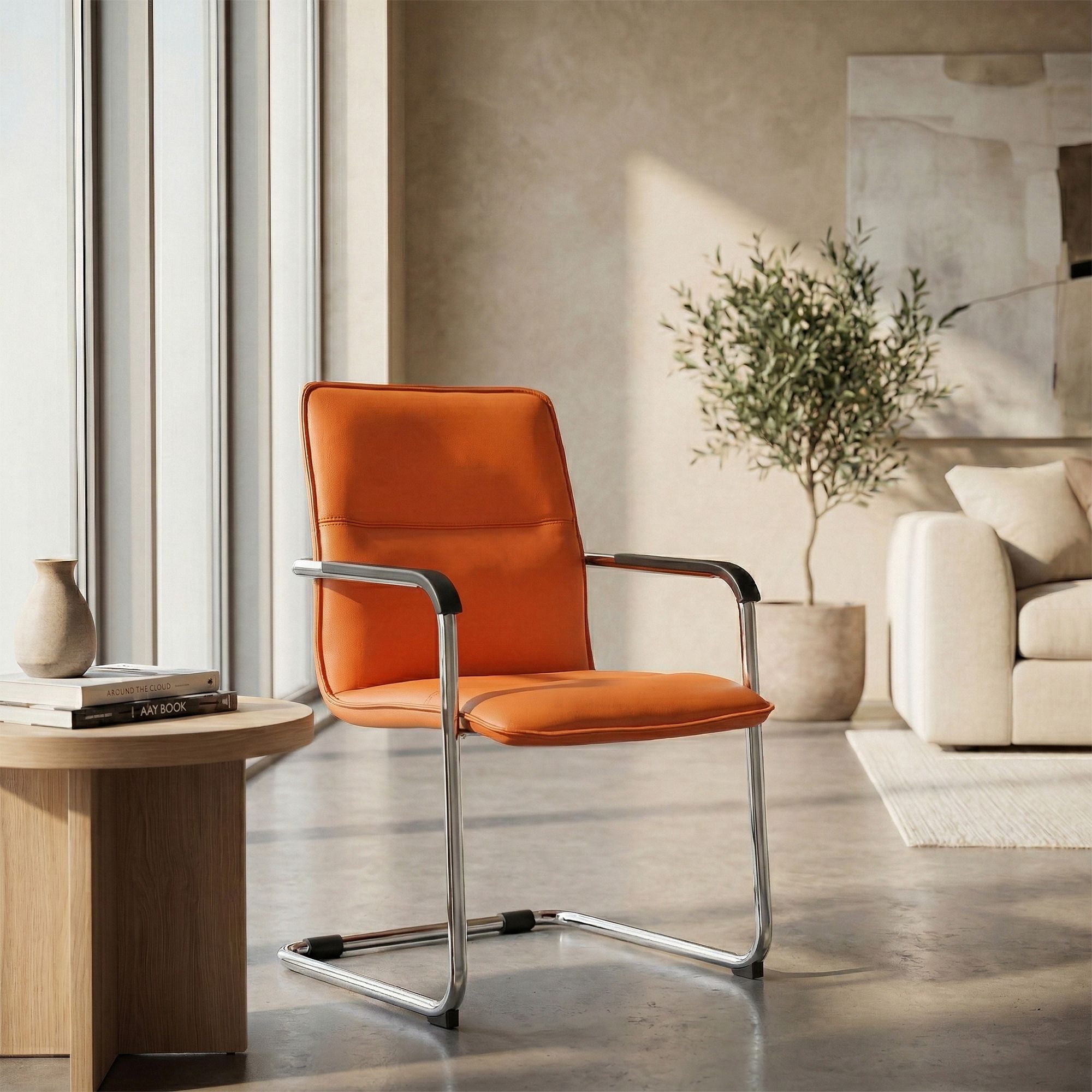 2-delige set sledestoelen Seattle van kunstleer
