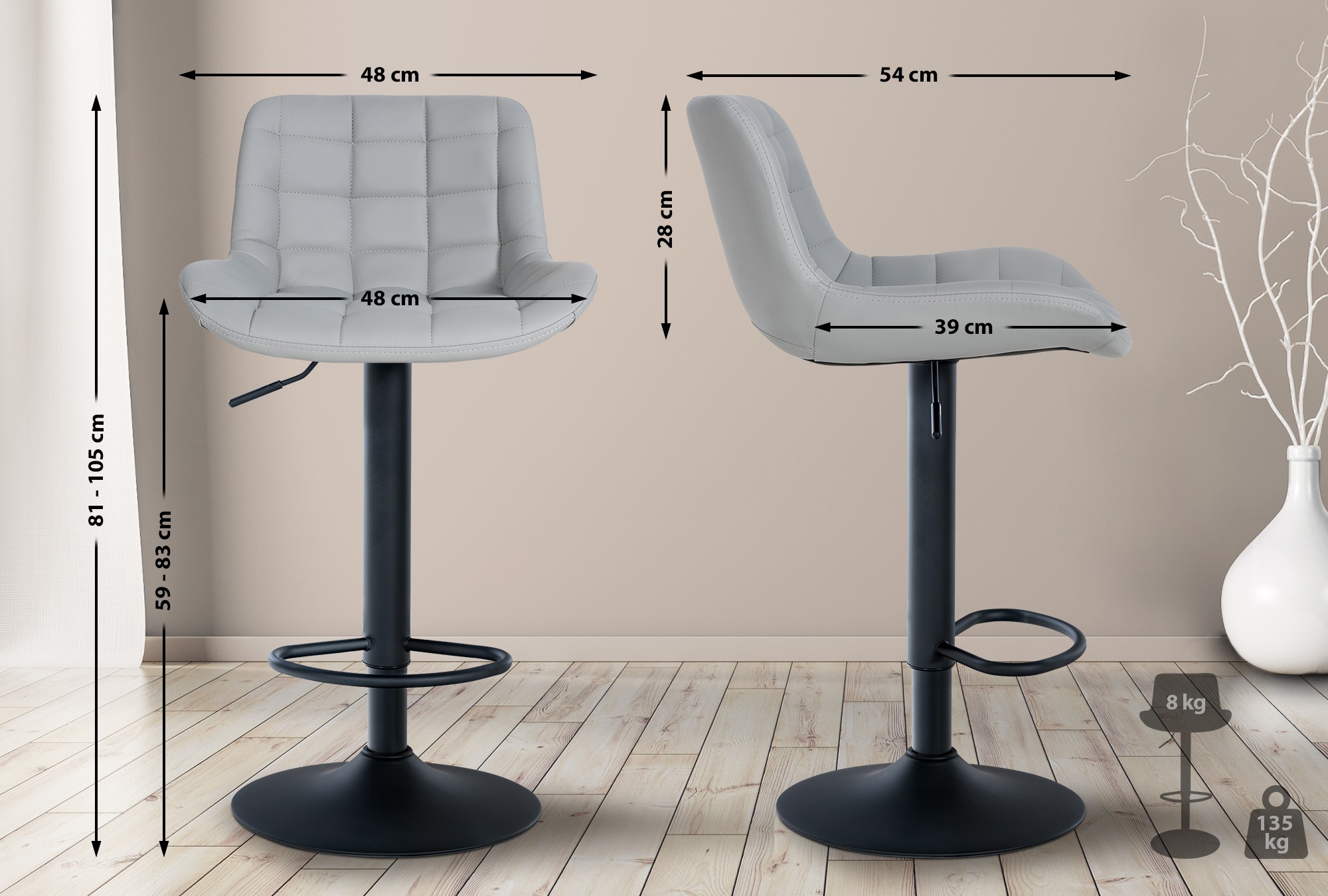 Set van 2 barkrukken Tover