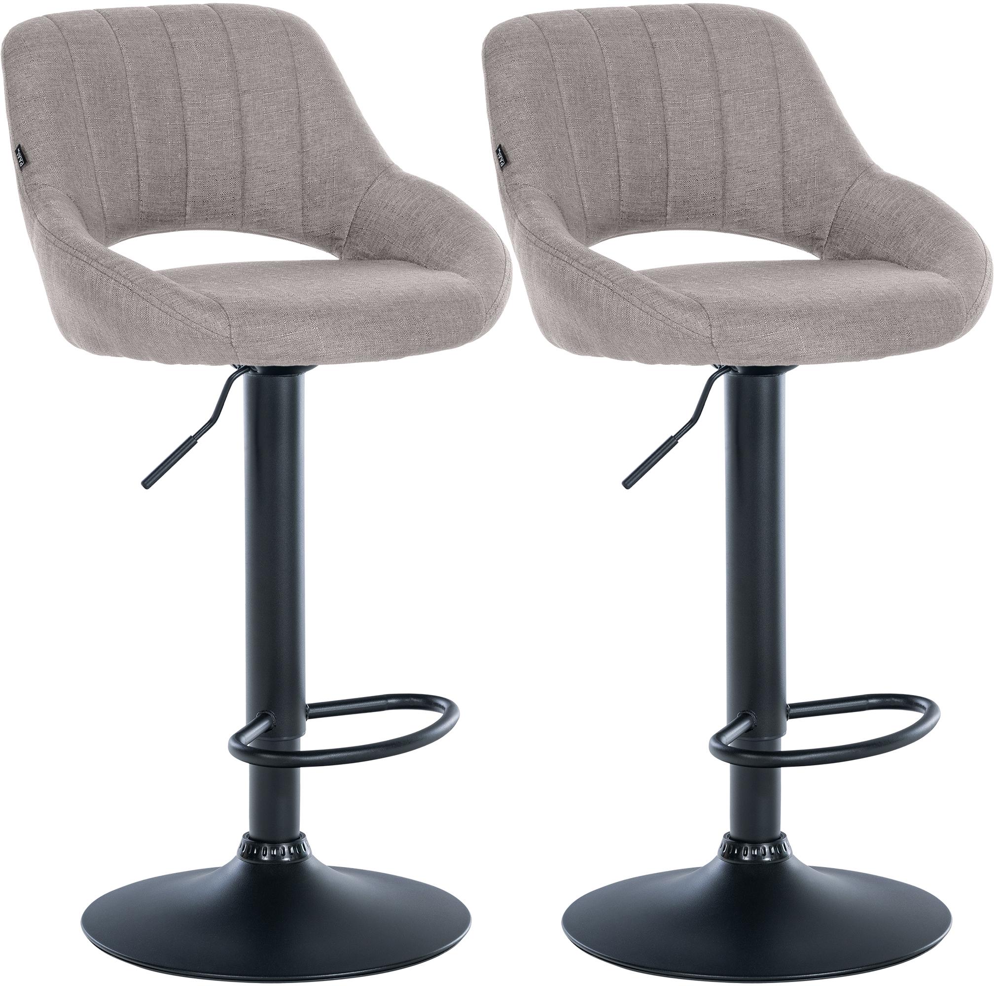 Set van 2 barkrukken Milet, stof