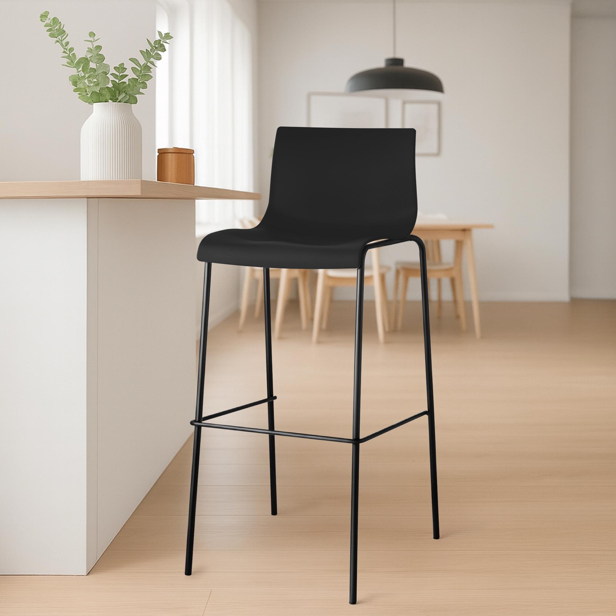 Barkruk Hover kunststof 4-potig frame