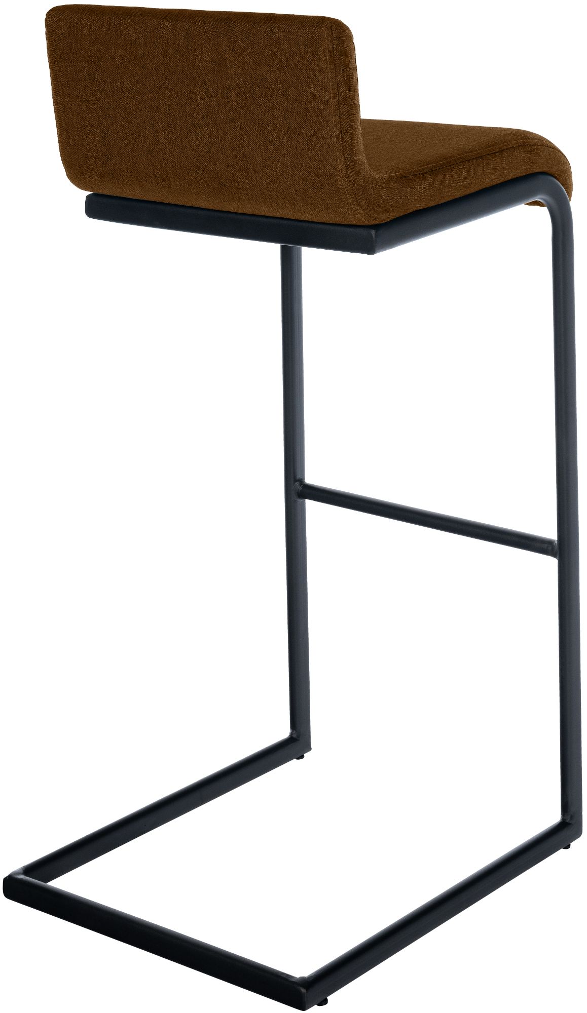 2-delige set barstoelen Newport zwart metalen frame