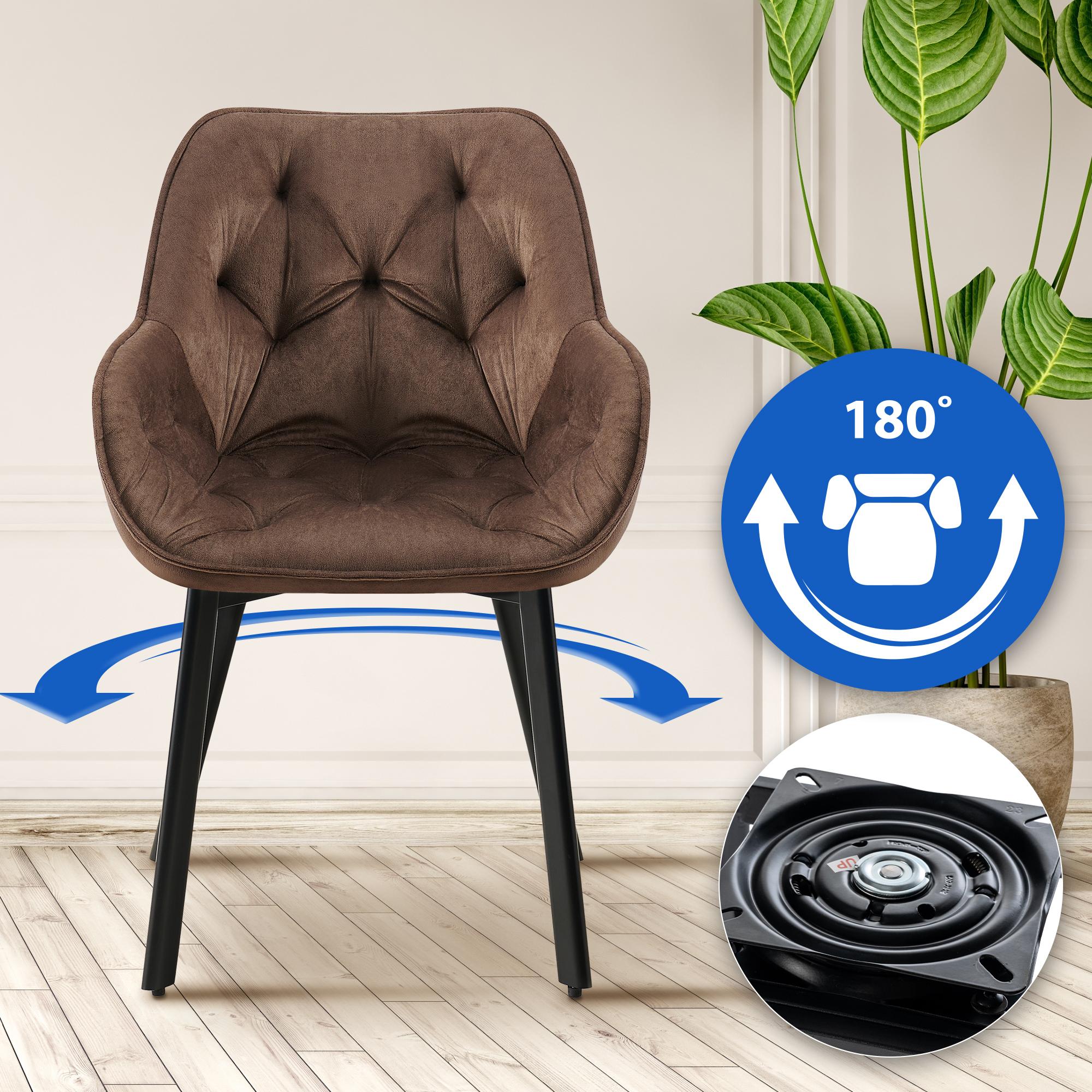 Set van 2 eetkamerstoelen Antigo Fluweel