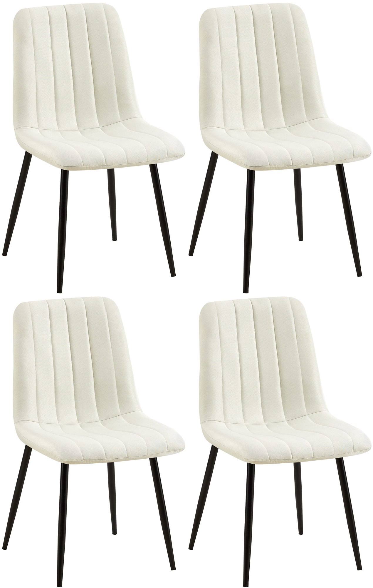 Set van 4 Dijon Eetkamerstoelen