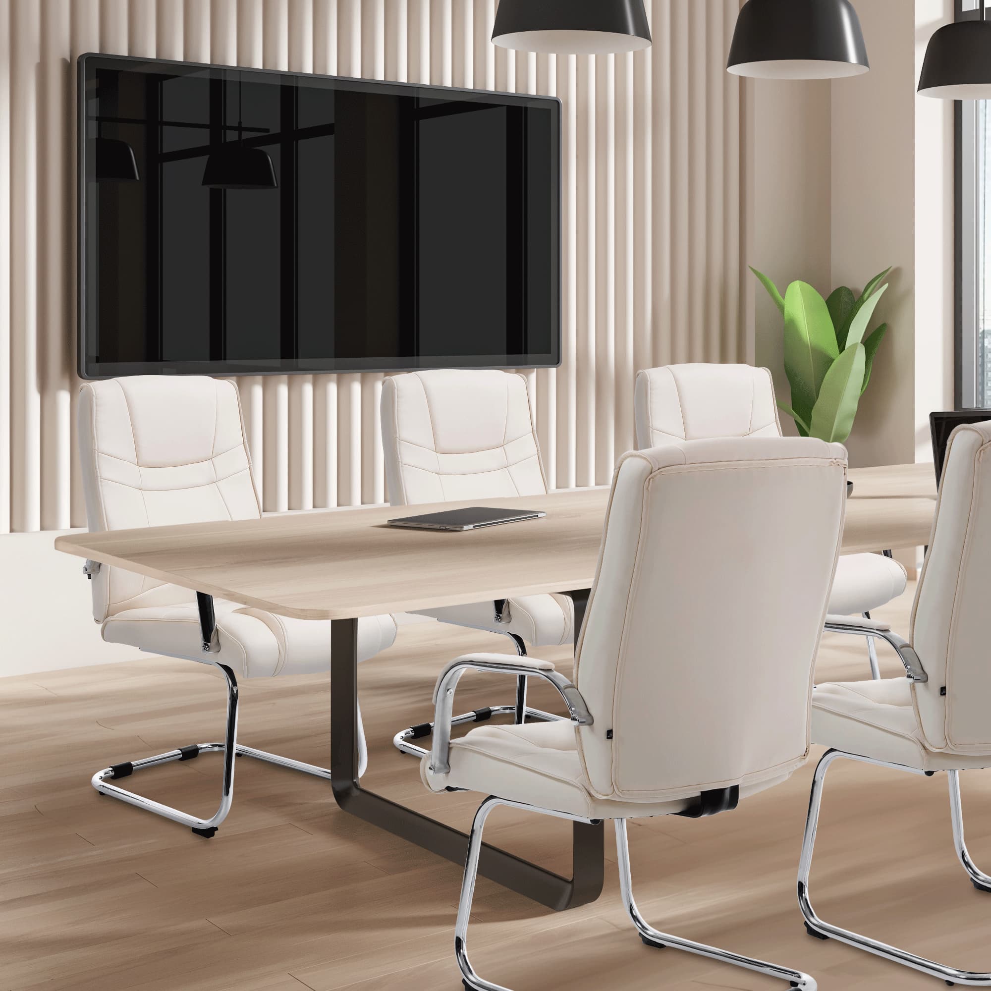 Set van 2 Eetkamerstoelen Attila Kunstleer
