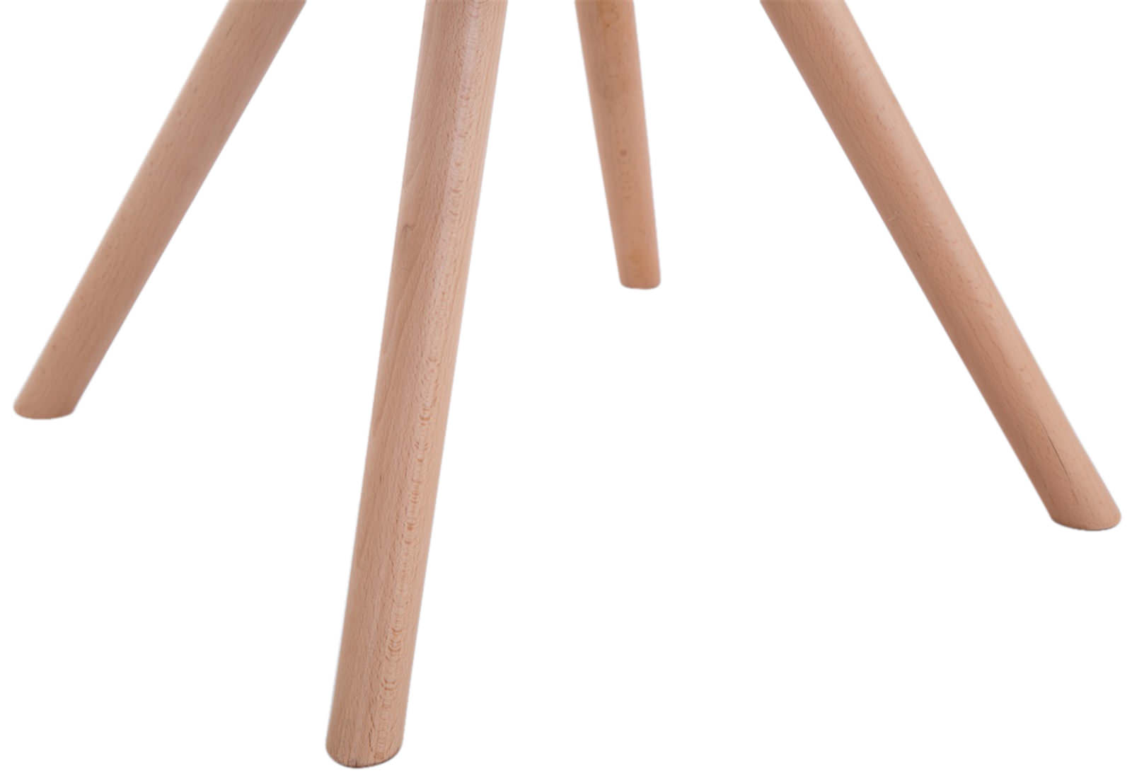 Set van 4 eetkamerstoelen Toulouse stof rond