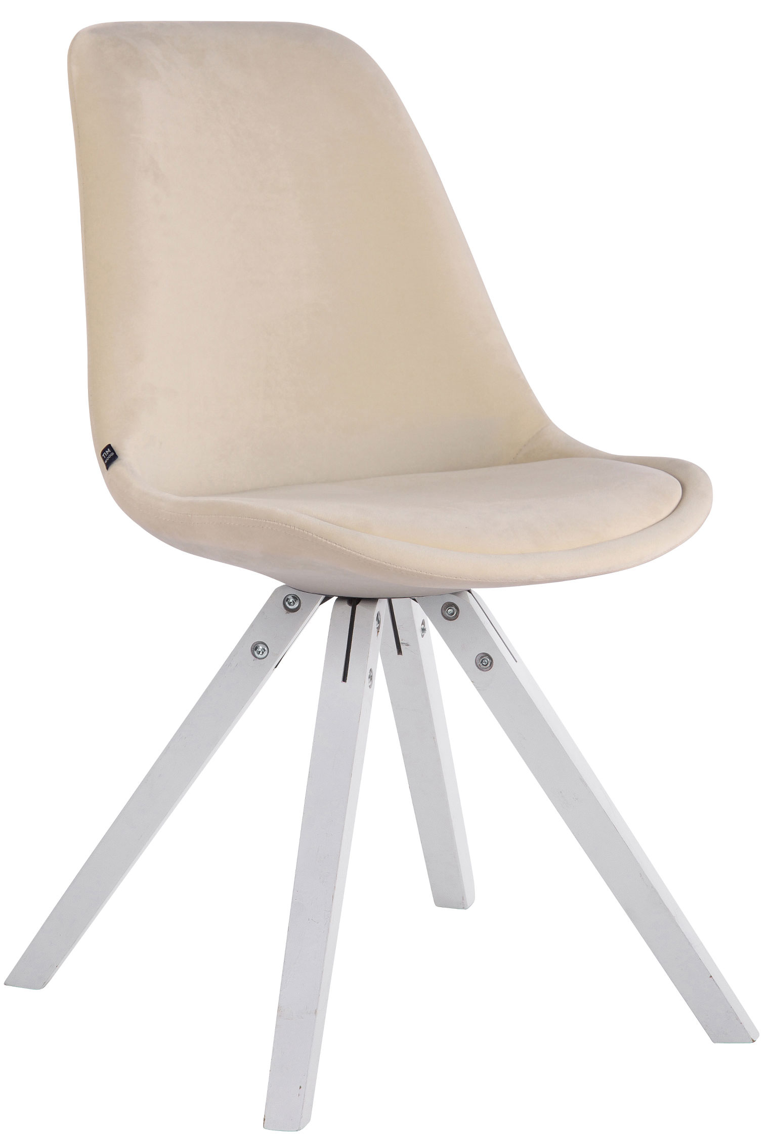 Set van 4 Stoelen Toulouse Vierkant frame - Fluweel