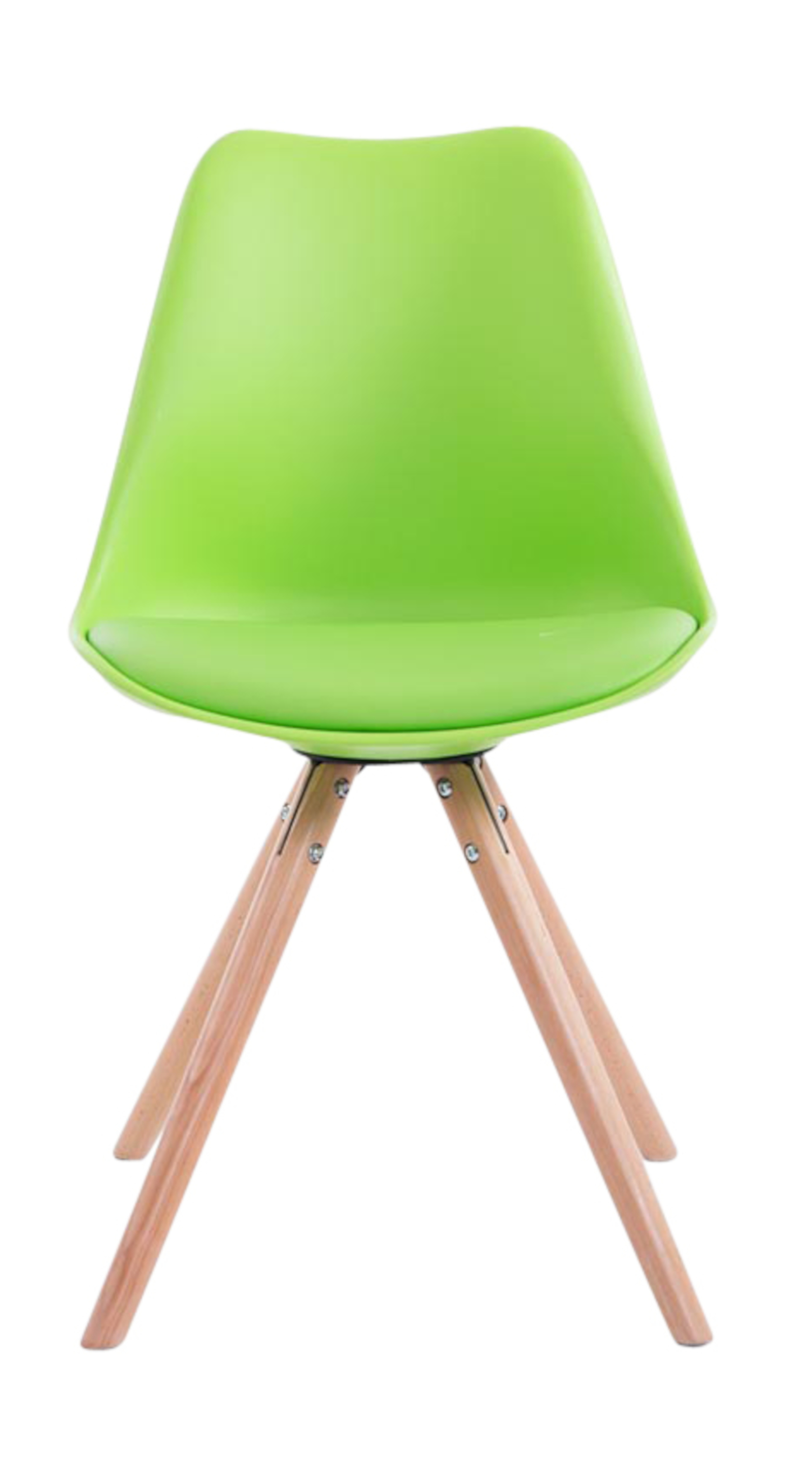 Set van 4 eetkamerstoelen Toulouse kunstleer rond