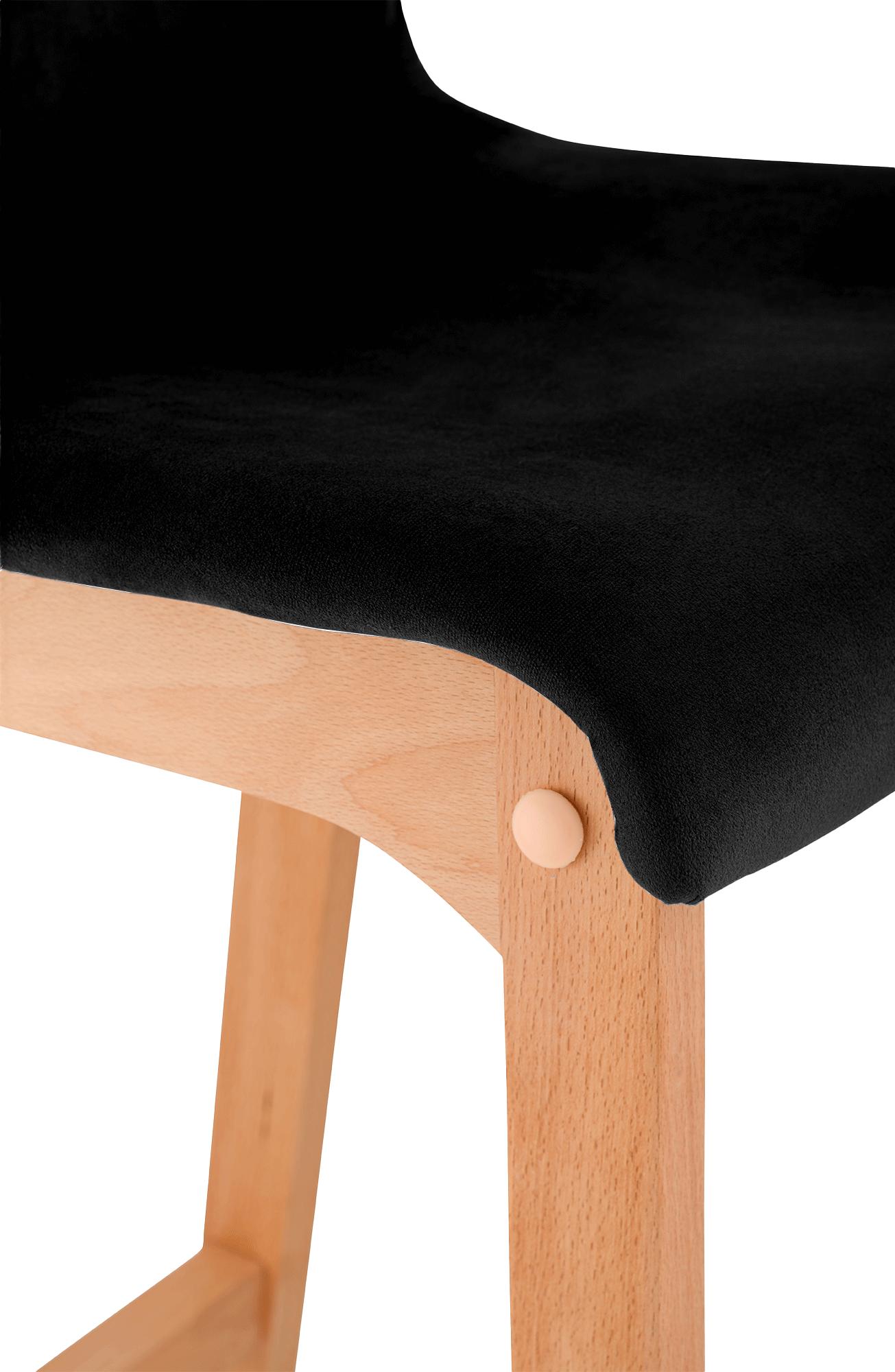 Barkruk Hover Fluweel Vierpoots frame Natura