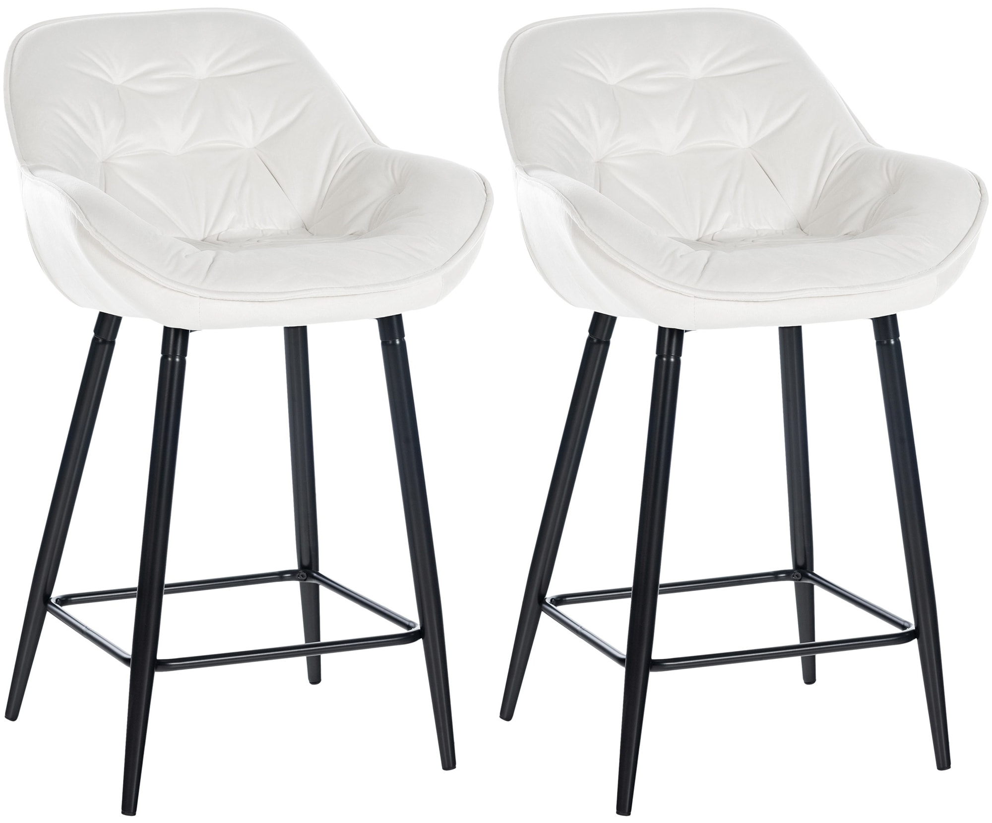 Set van 2 barkrukken Gibson fluweel