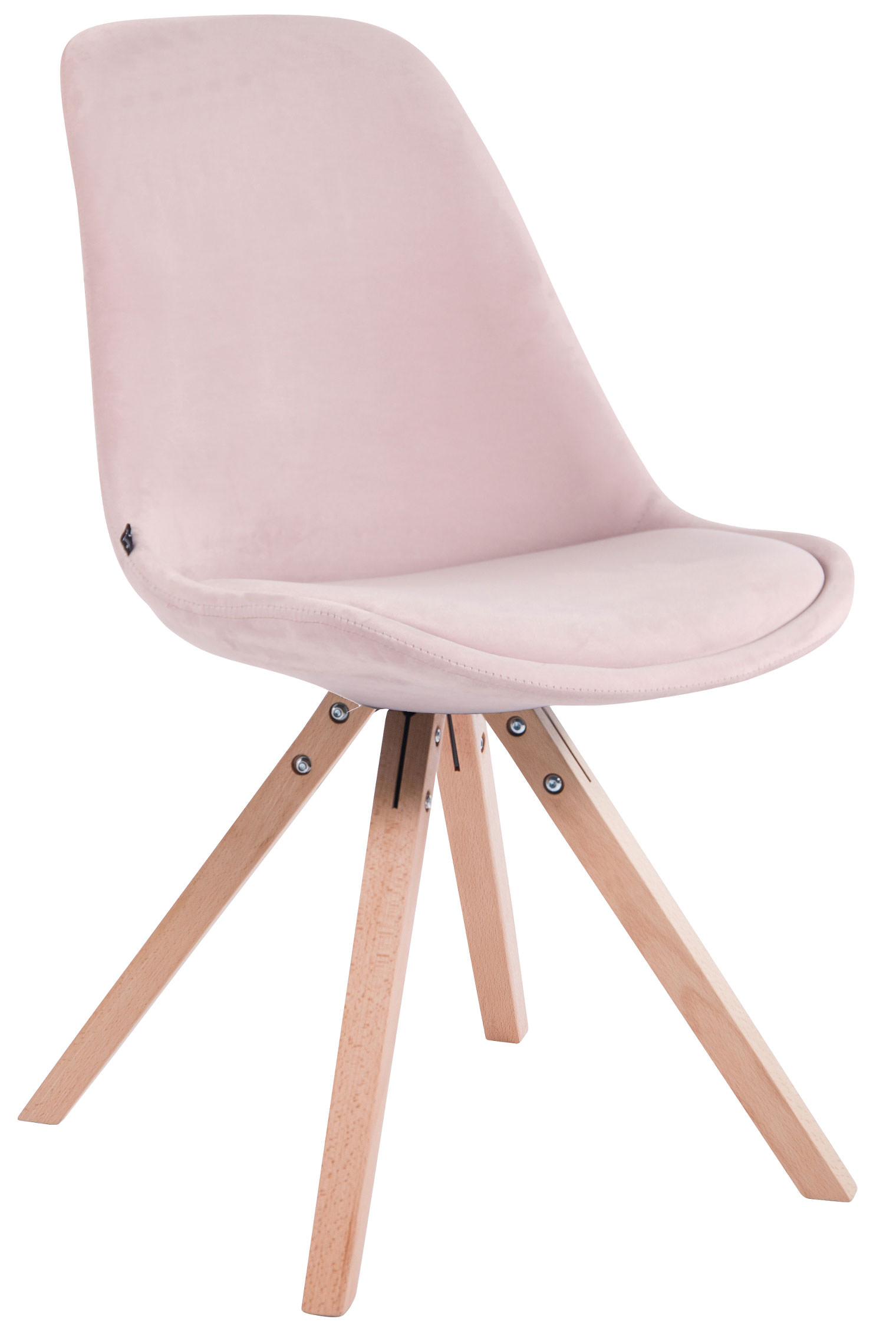 Set van 4 Stoelen Toulouse Vierkant frame - Fluweel