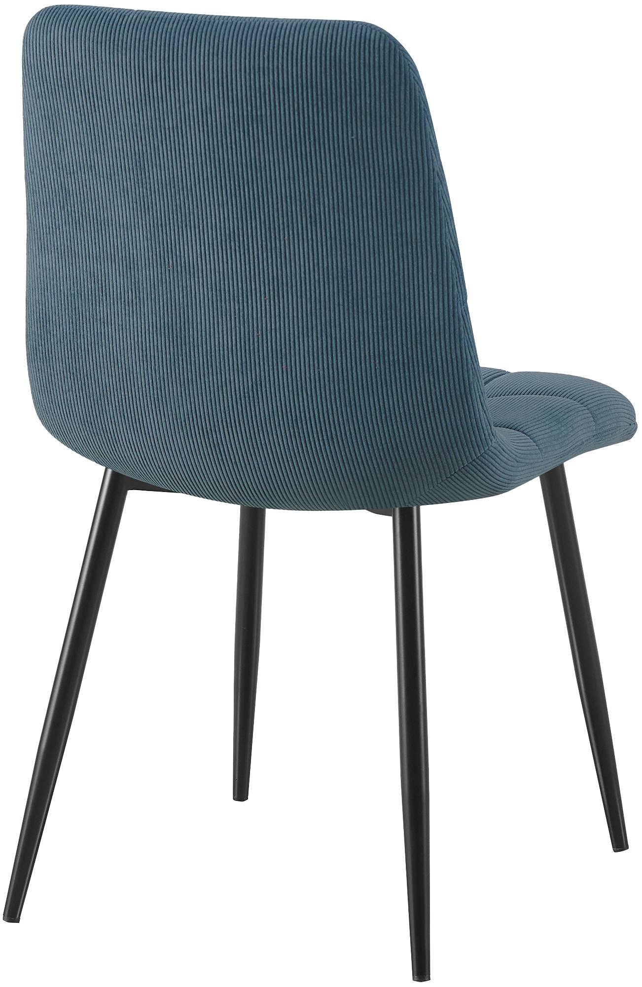 Set van 2 eetkamerstoelen Antibes ribstof