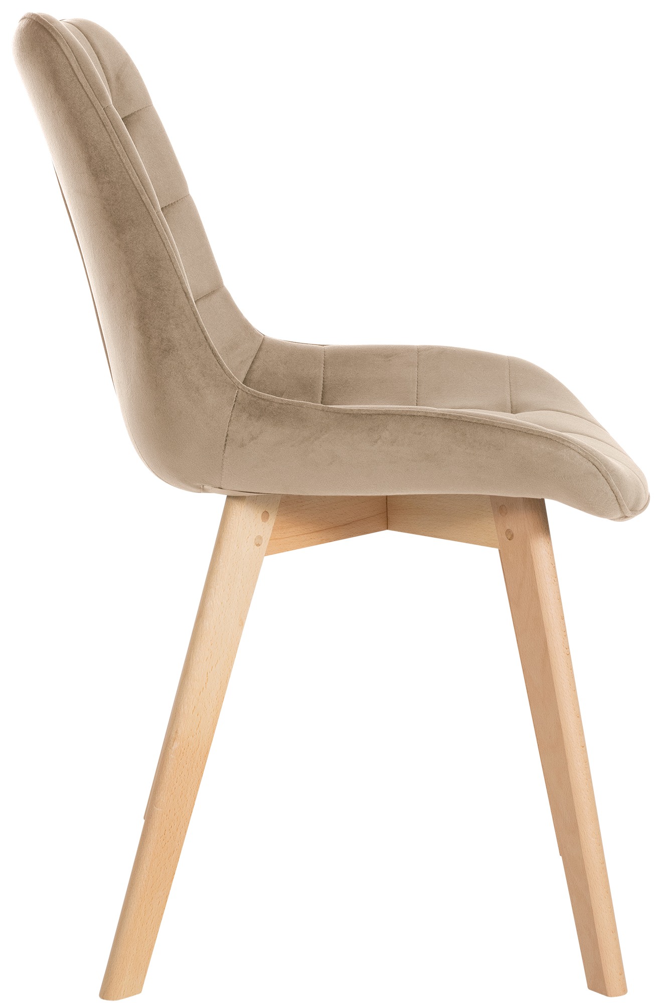 Set van 2 eetkamerstoelen Brook fluweel