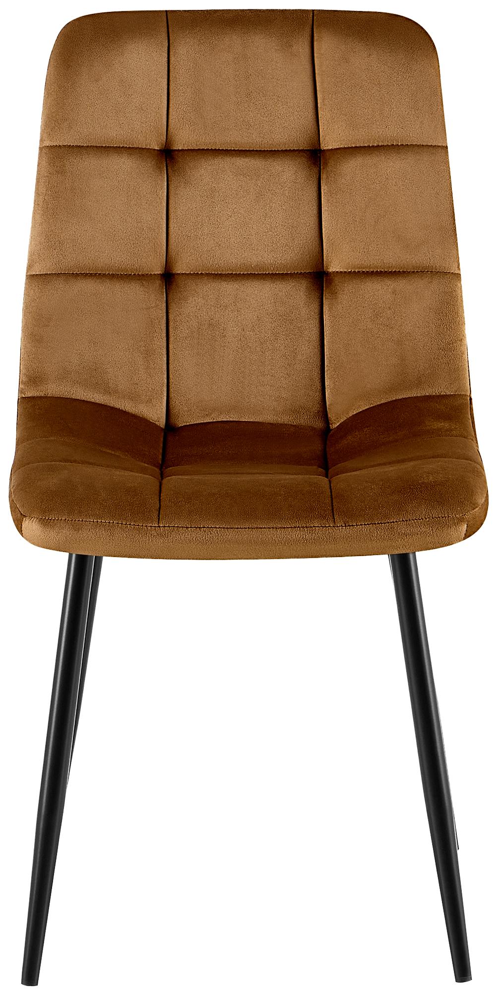 Set van 4 eetkamerstoelen Antibes Velvet