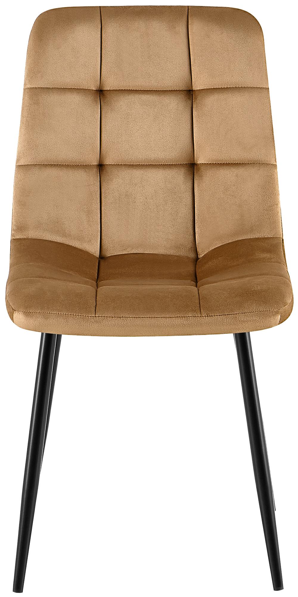 Set van 4 Eetkamerstoelen Antibes Fluweel