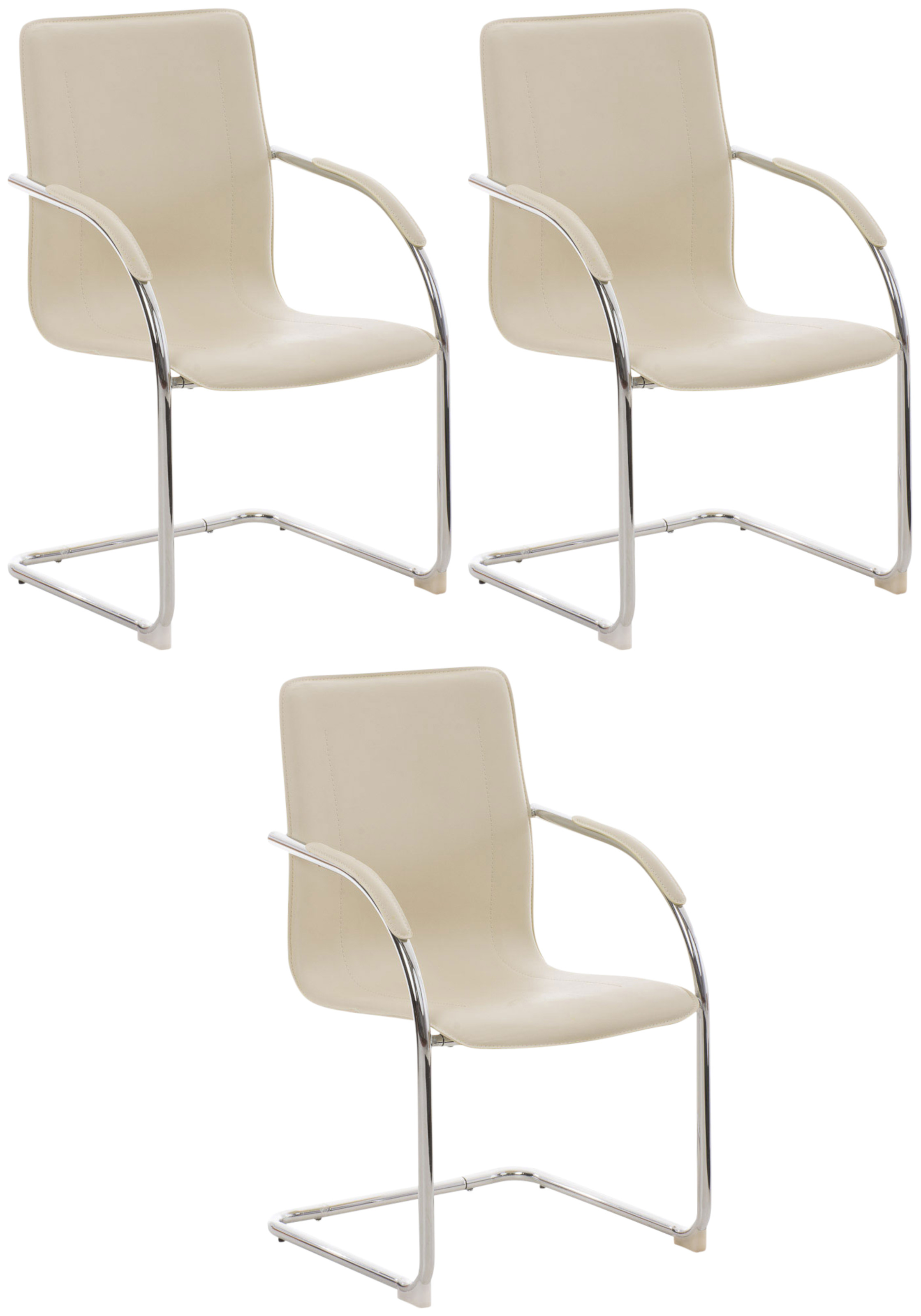 Set van 3 eetkamerstoelen Melina