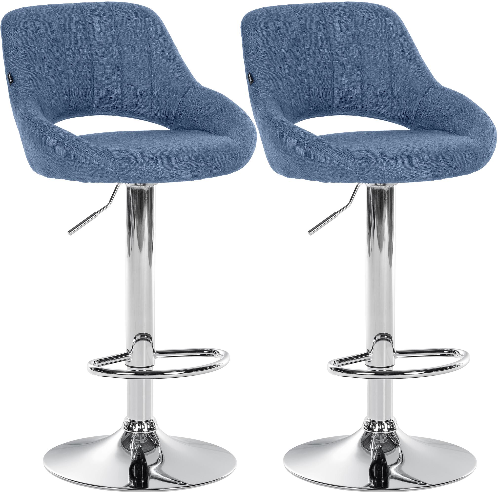 Set van 2 barkrukken Milet, stof