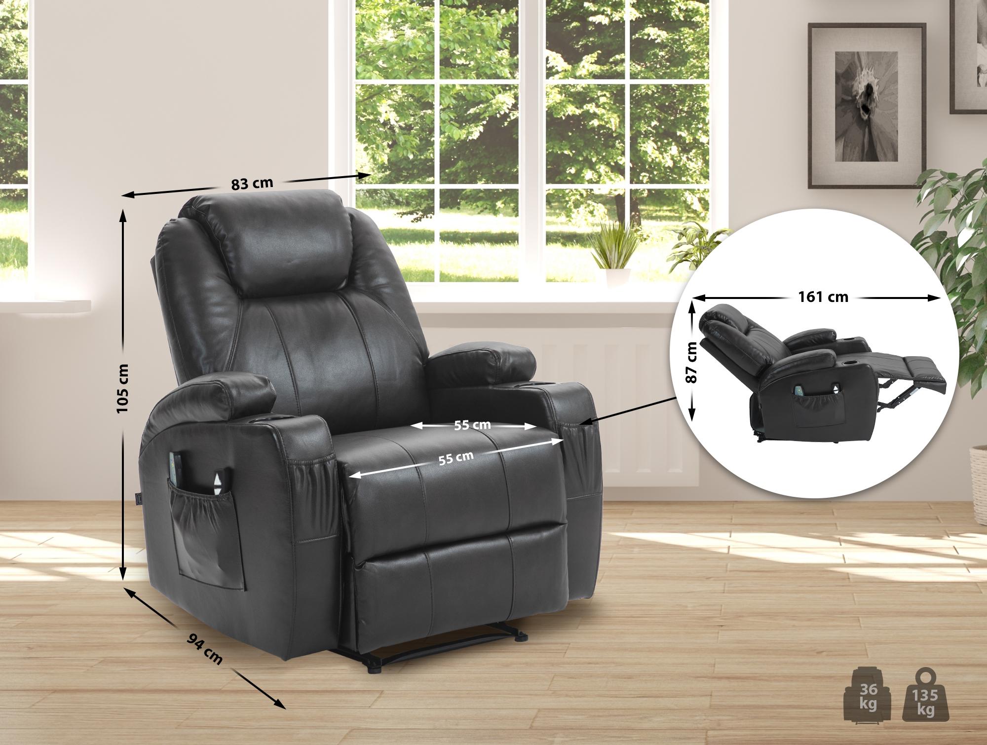 Fauteuil Hepler met massagefunctie
