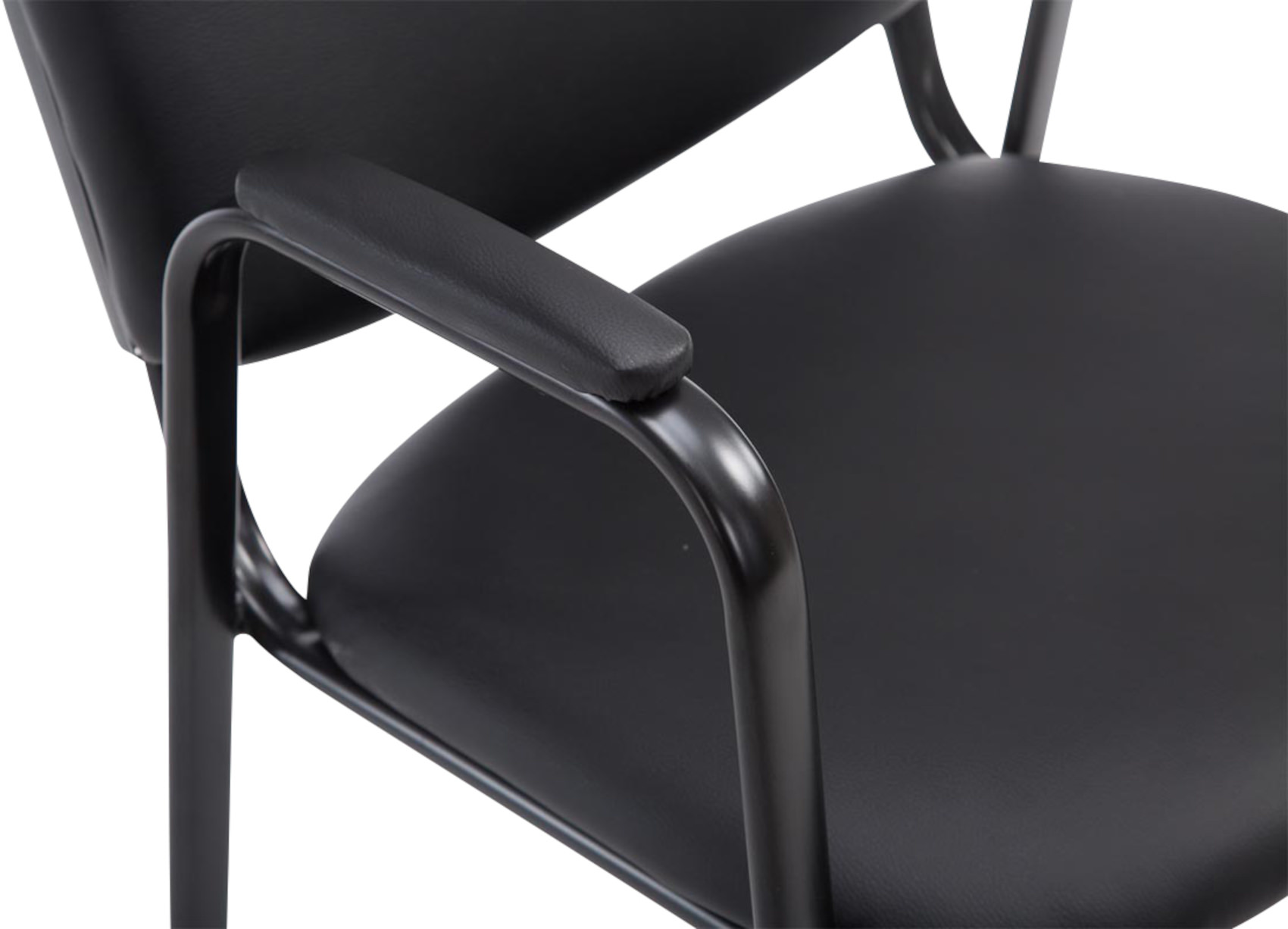 Set van 4 stapelstoelen Ken Pro kunstleer