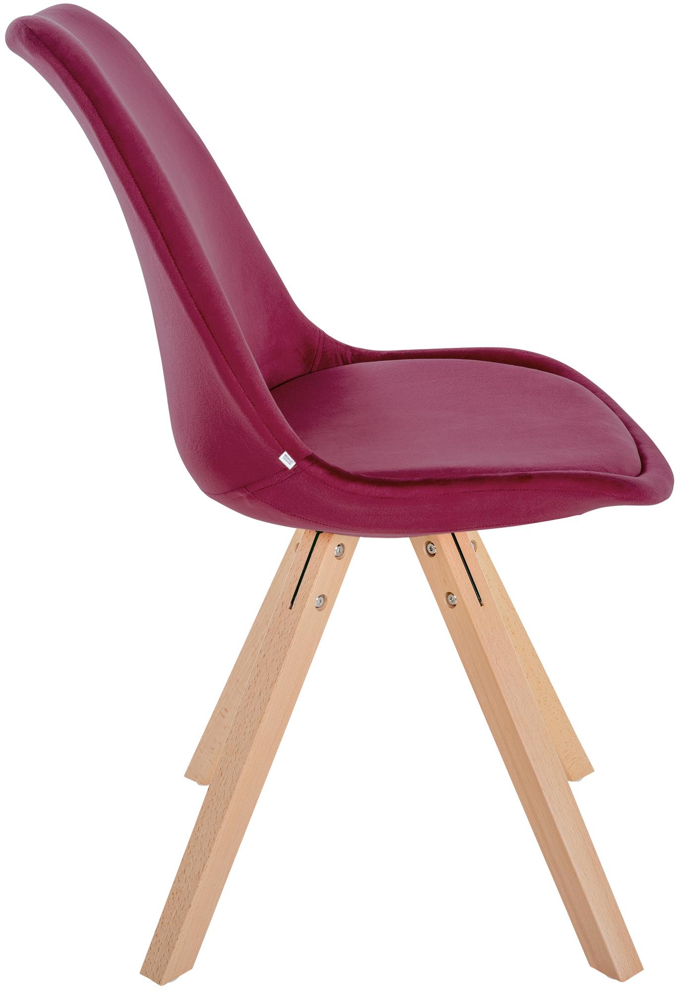 Set van 4 eetkamerstoelen Sofia fluweel