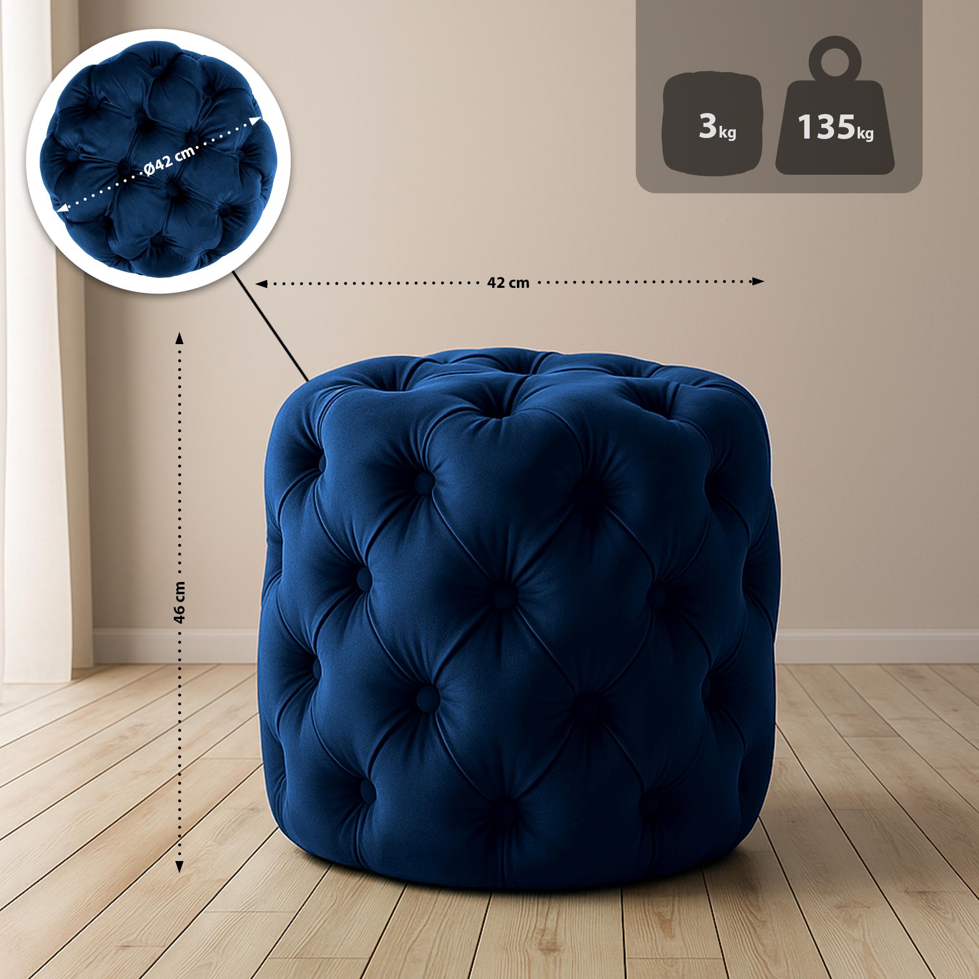Hocker Drancy Fluweel