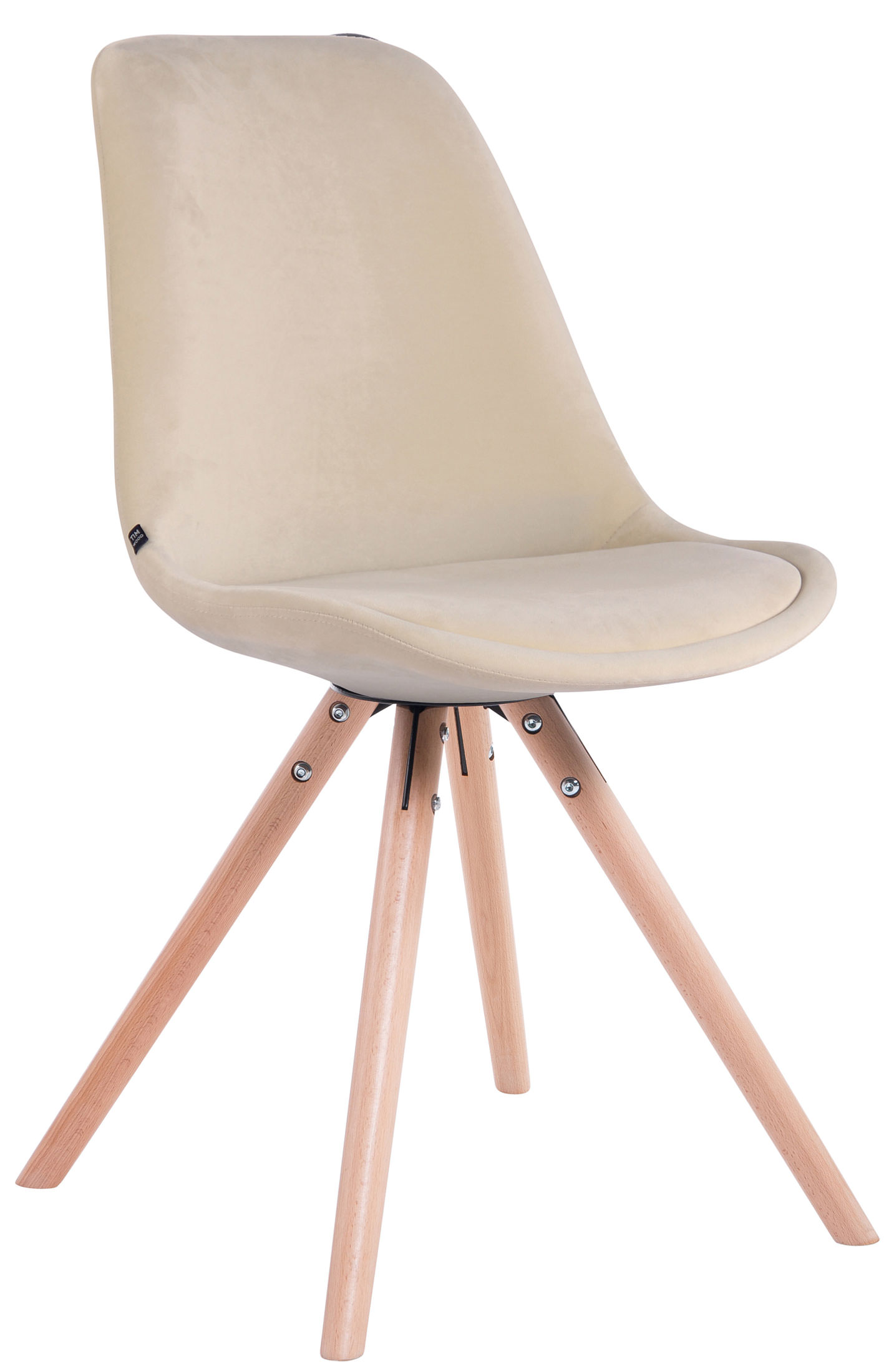 Set van 4 Stoelen Toulouse Rond frame - Fluweel