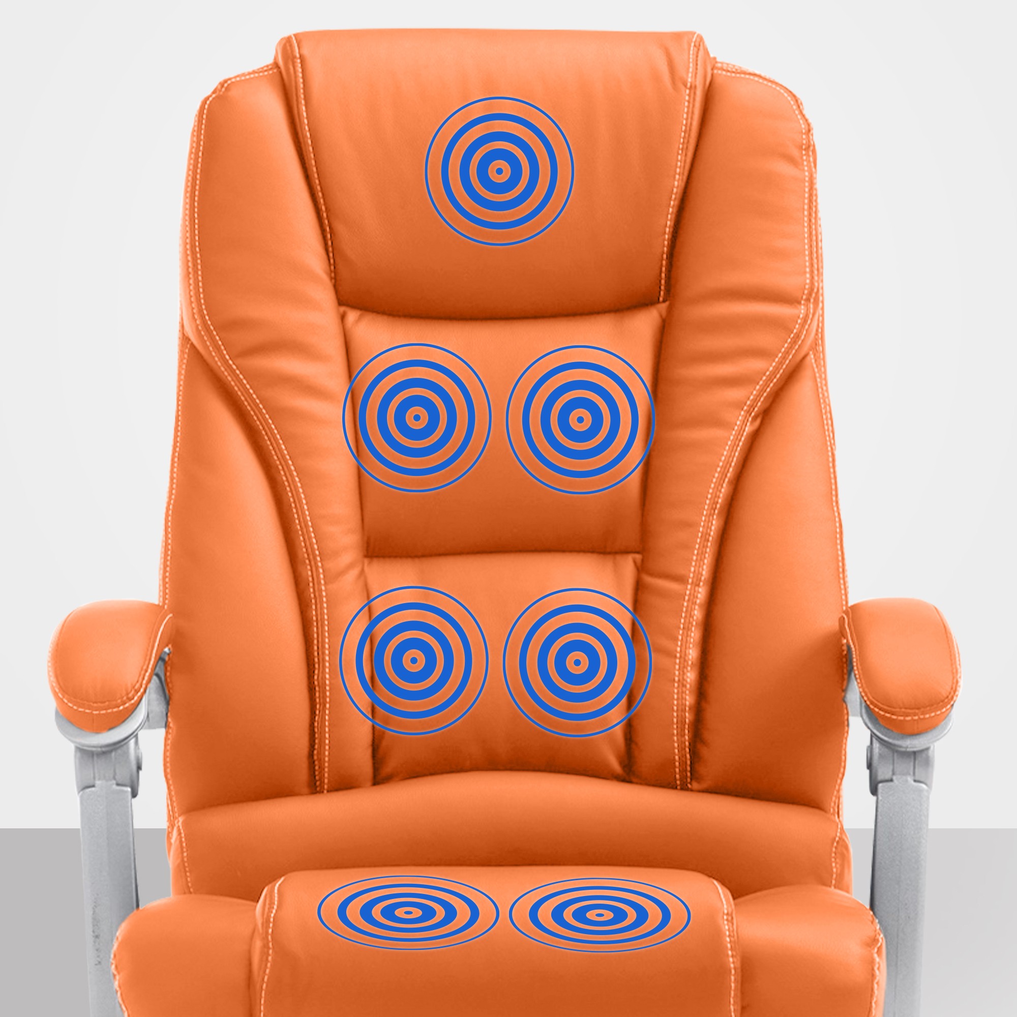 Pacific bureaustoel met massagefunctie V2 kunstleer