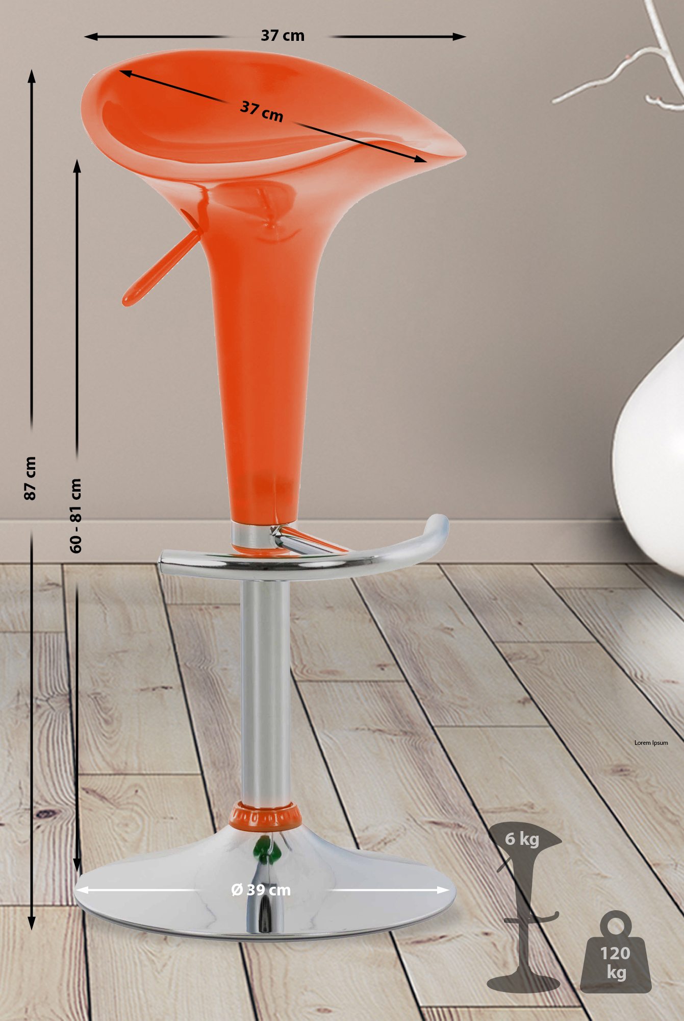 Barkruk Saddle