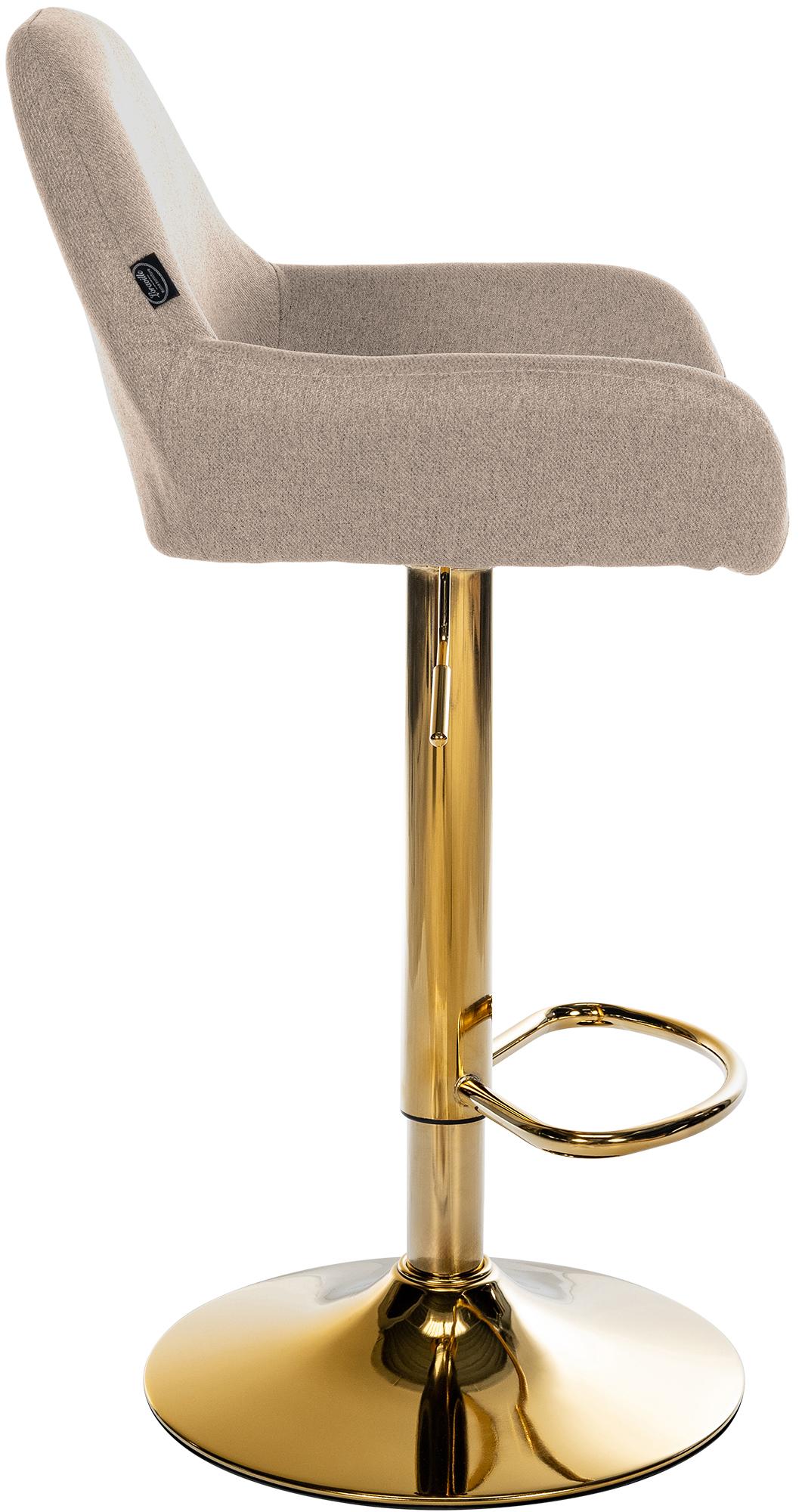 Set van 2 barkrukken Braga Gold stof