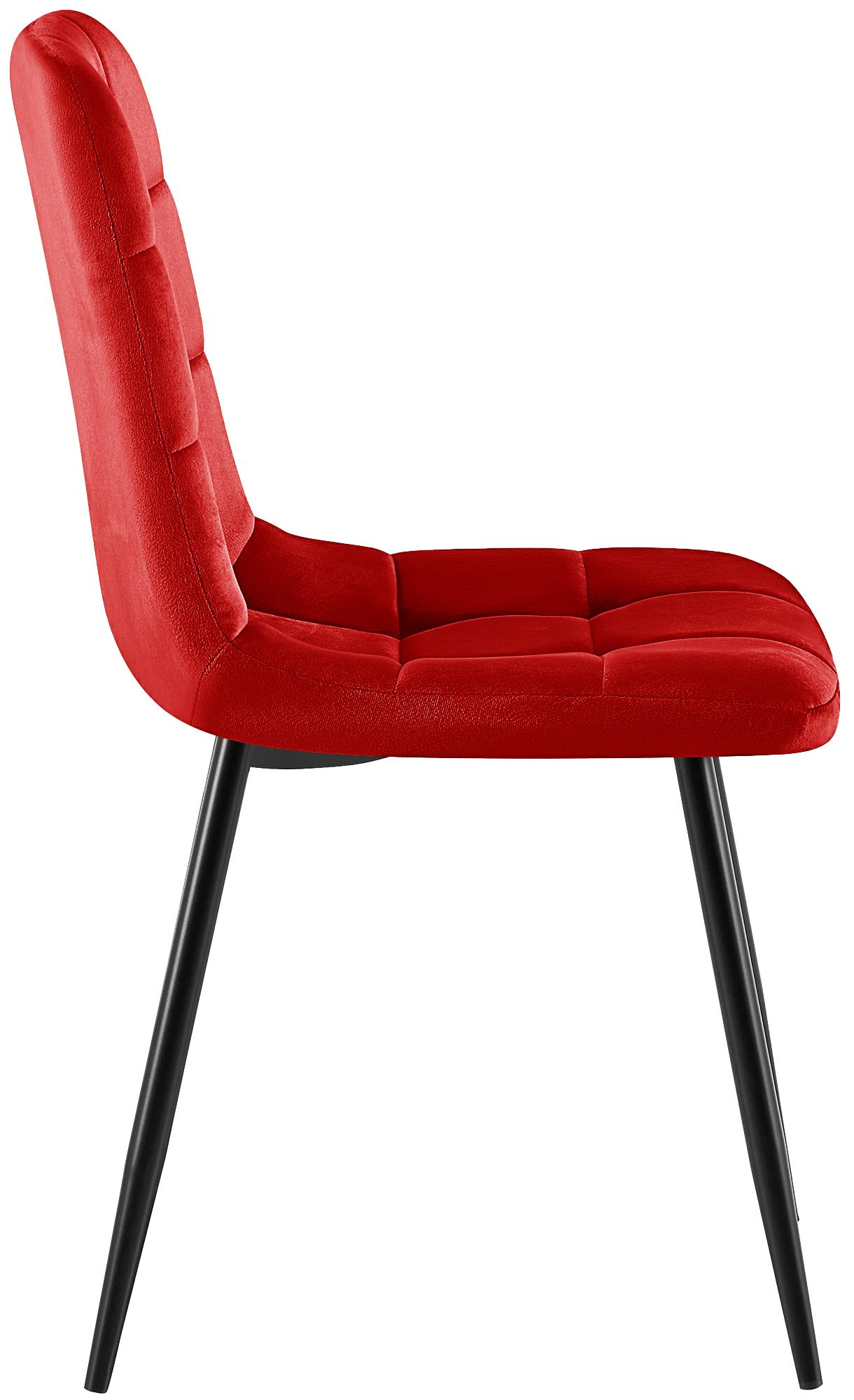 Set van 4 Eetkamerstoelen Antibes Fluweel