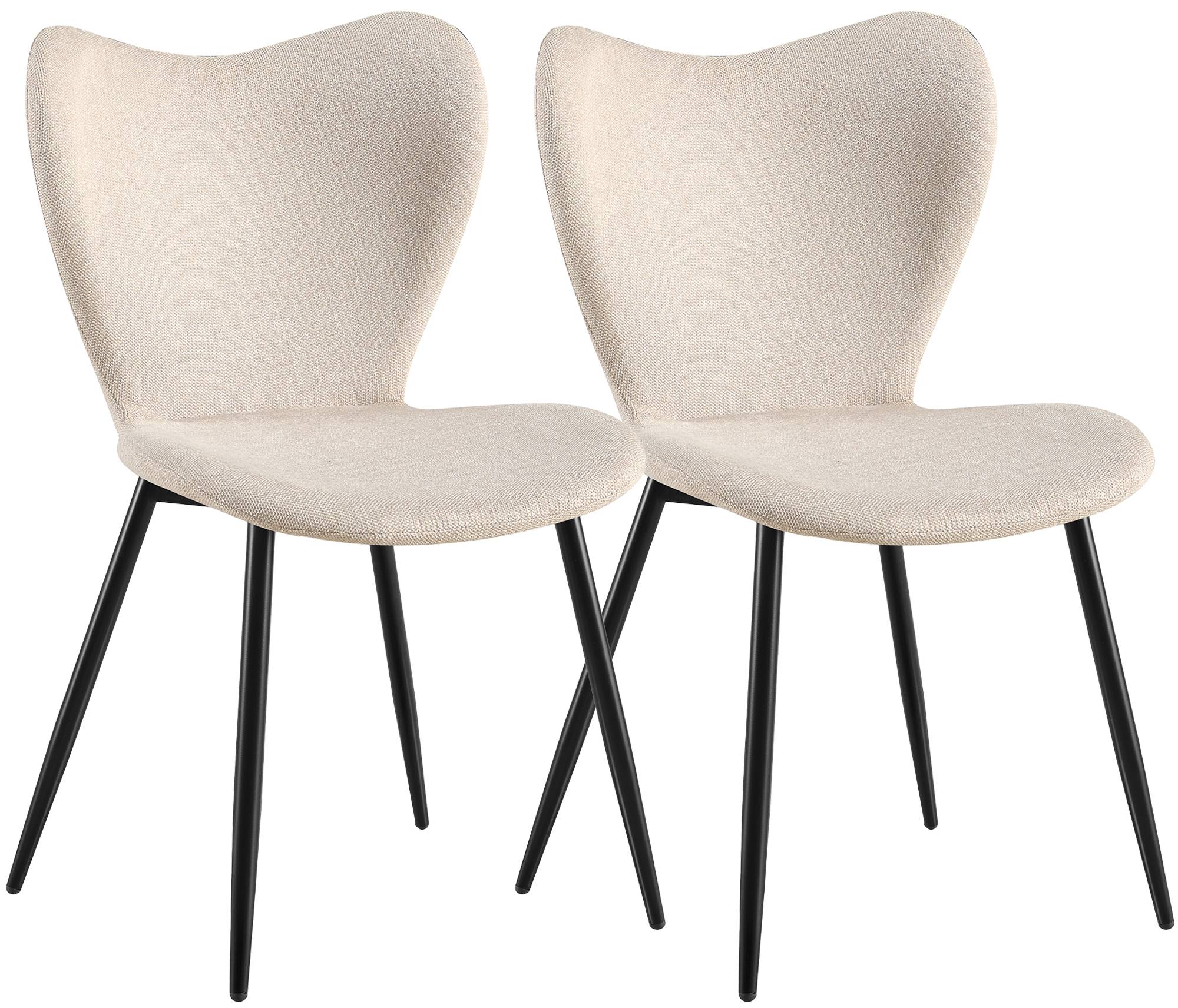 2-delige set eetkamerstoelen Maika