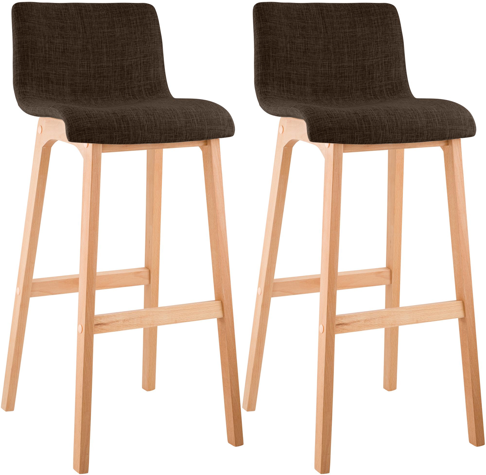 2x Barkruk Hover Stof 4-Pootsframe Natura